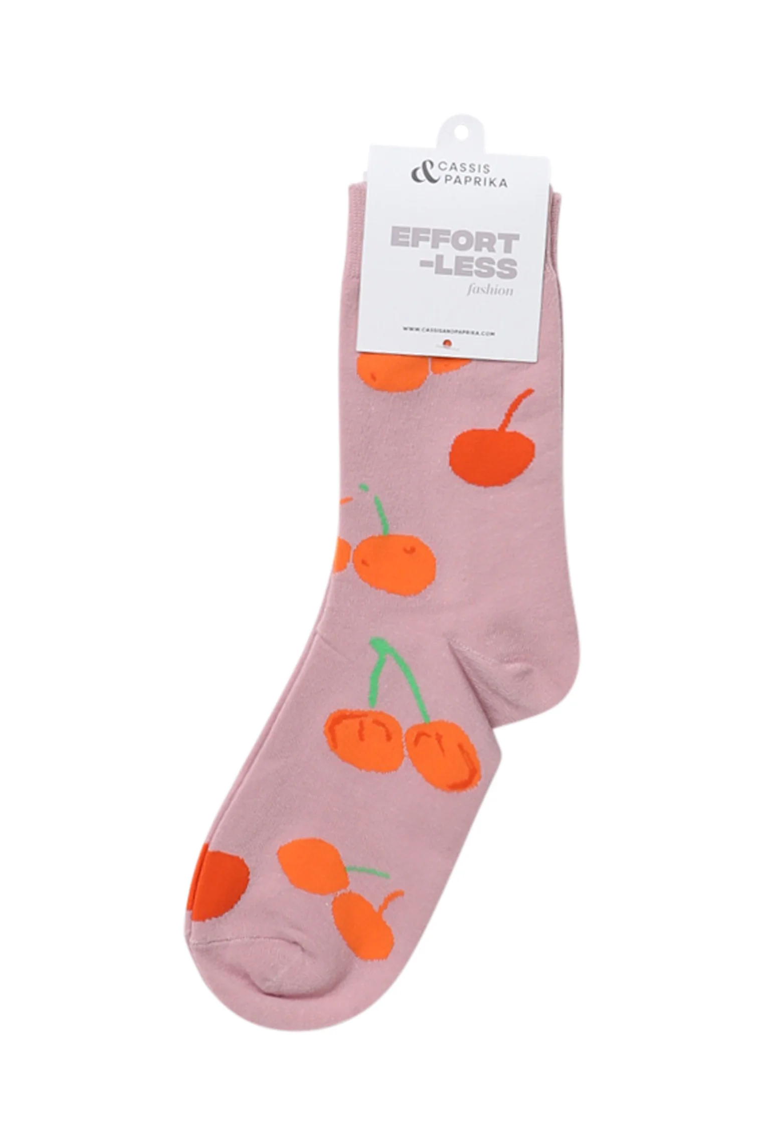 Chaussettes imprimé cerises