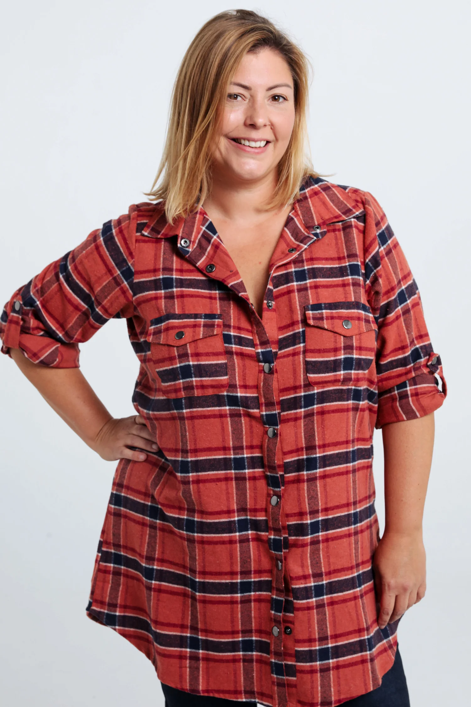 Chemise à carreaux en coton - Image 10