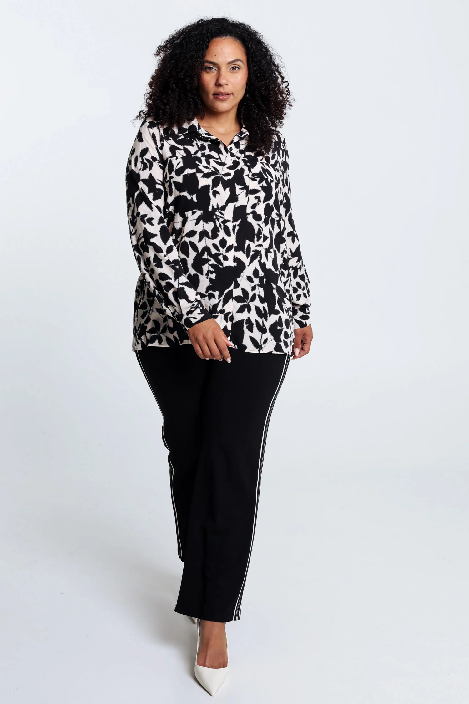 Chemise bicolore en viscose - Image 9