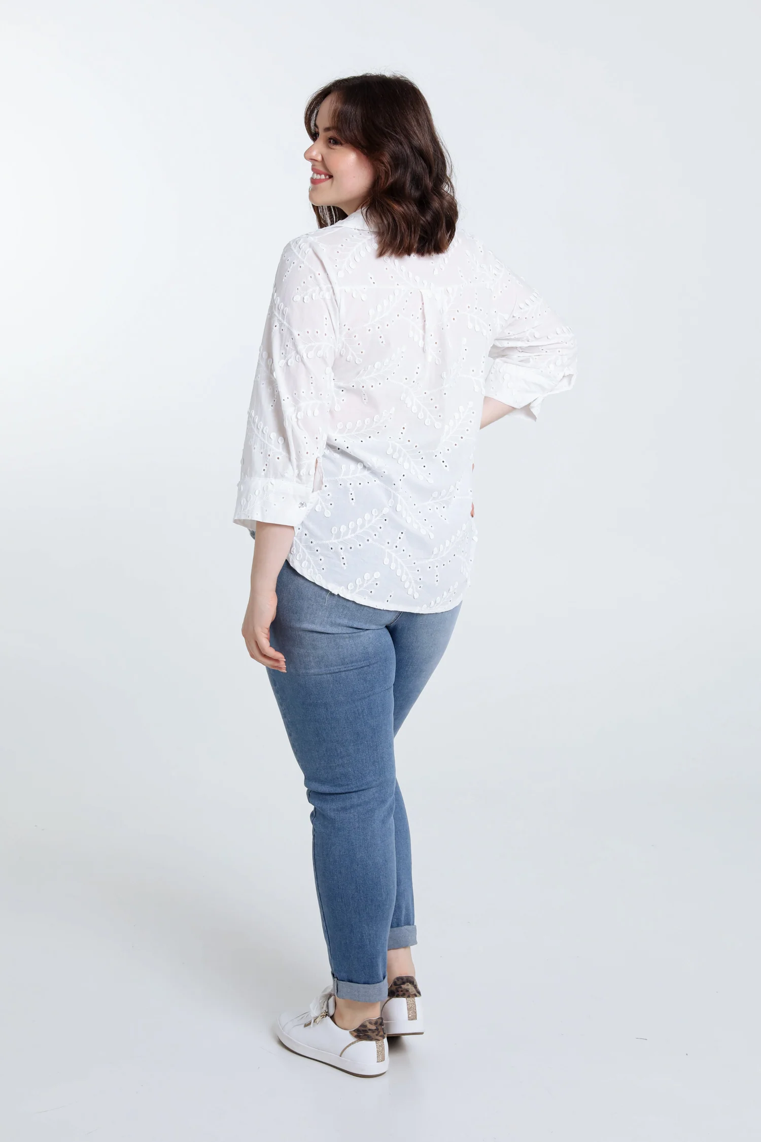 Chemise en coton avec brillants - Image 3