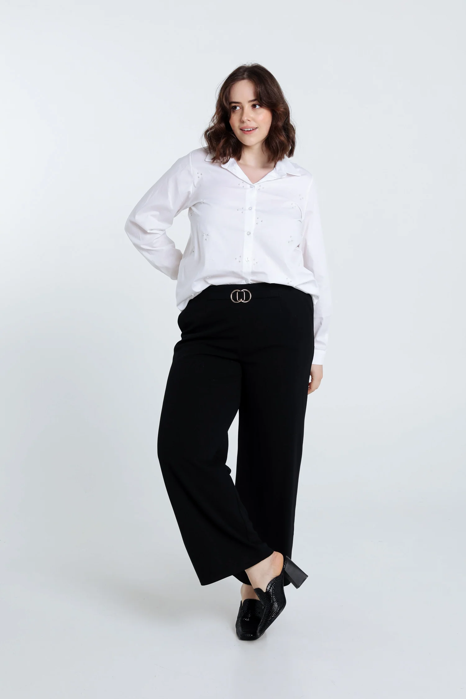 Chemise en coton avec perles - Image 3