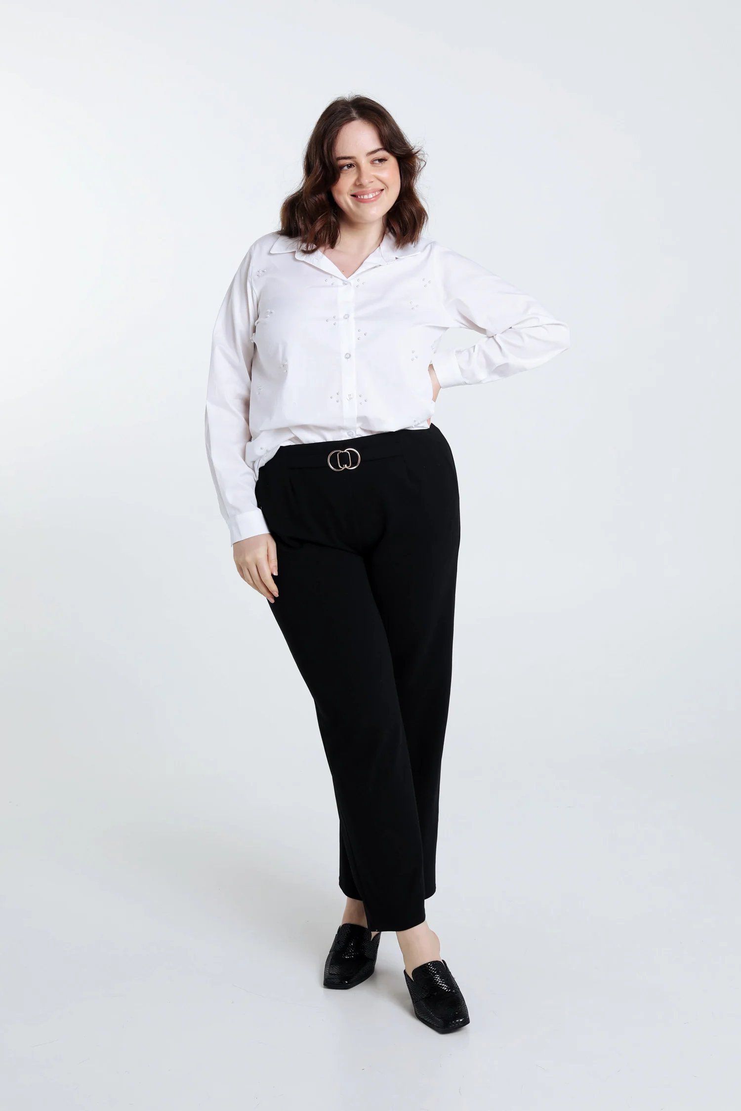 Chemise en coton avec perles - Image 4