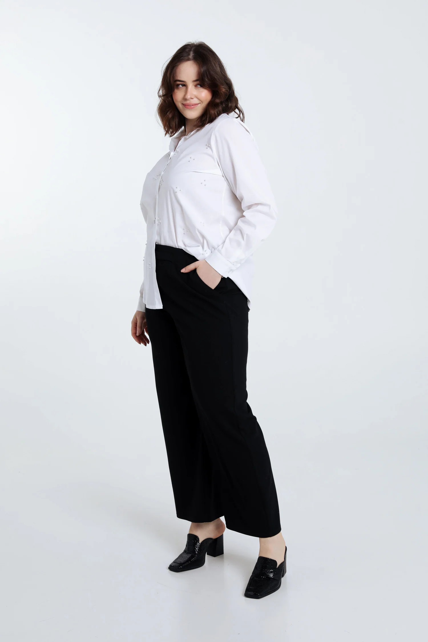Chemise en coton avec perles - Image 5