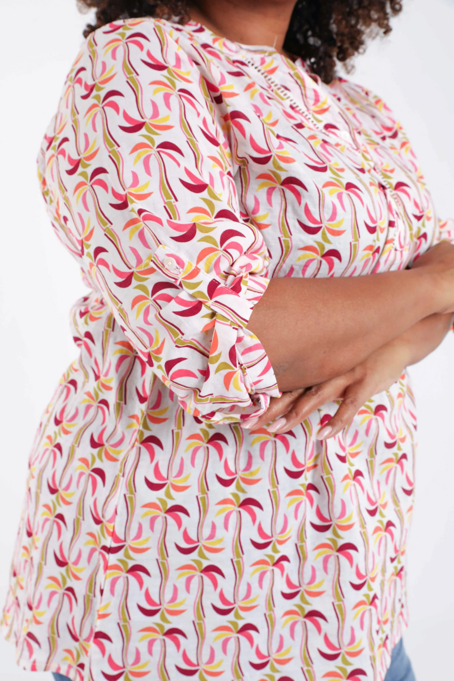 Chemise en coton et viscose imprimé palmiers - Image 6