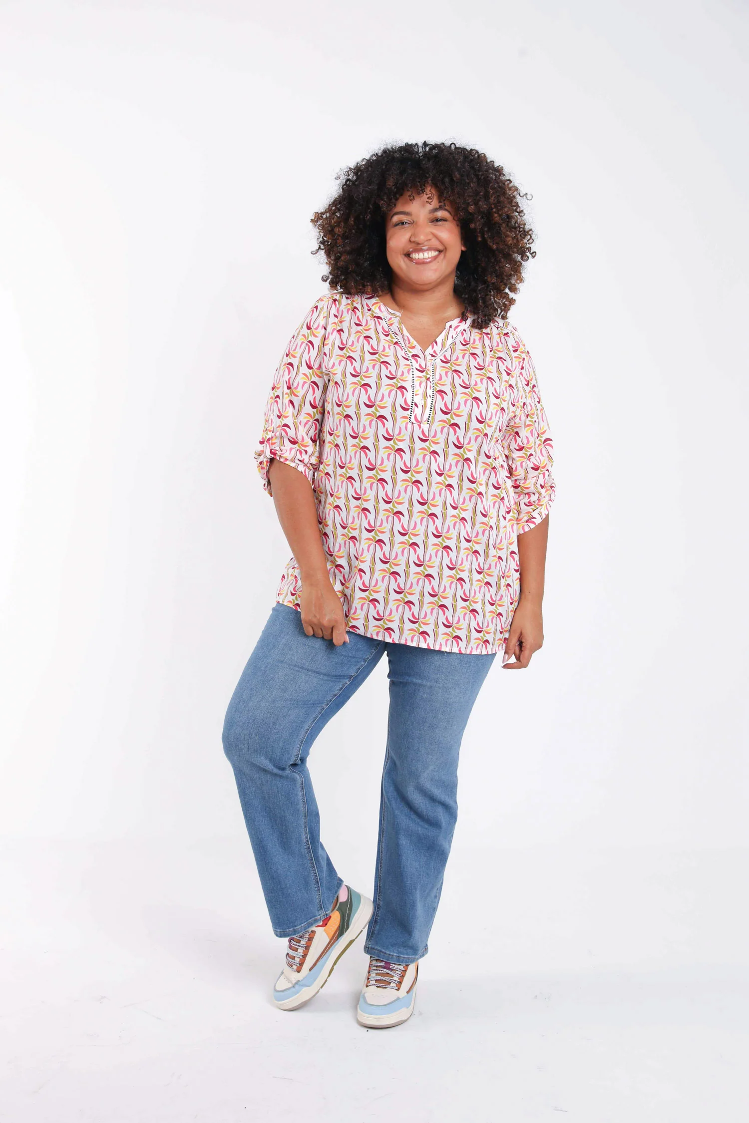 Chemise en coton et viscose imprimé palmiers - Image 7