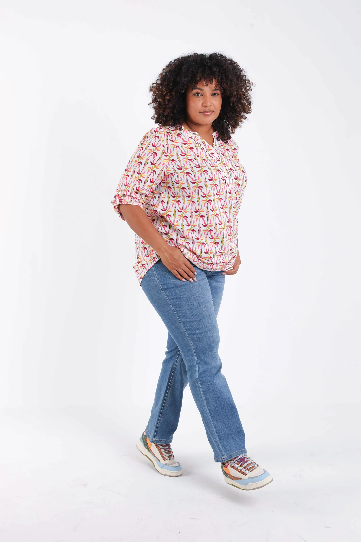 Chemise en coton et viscose imprimé palmiers - Image 8