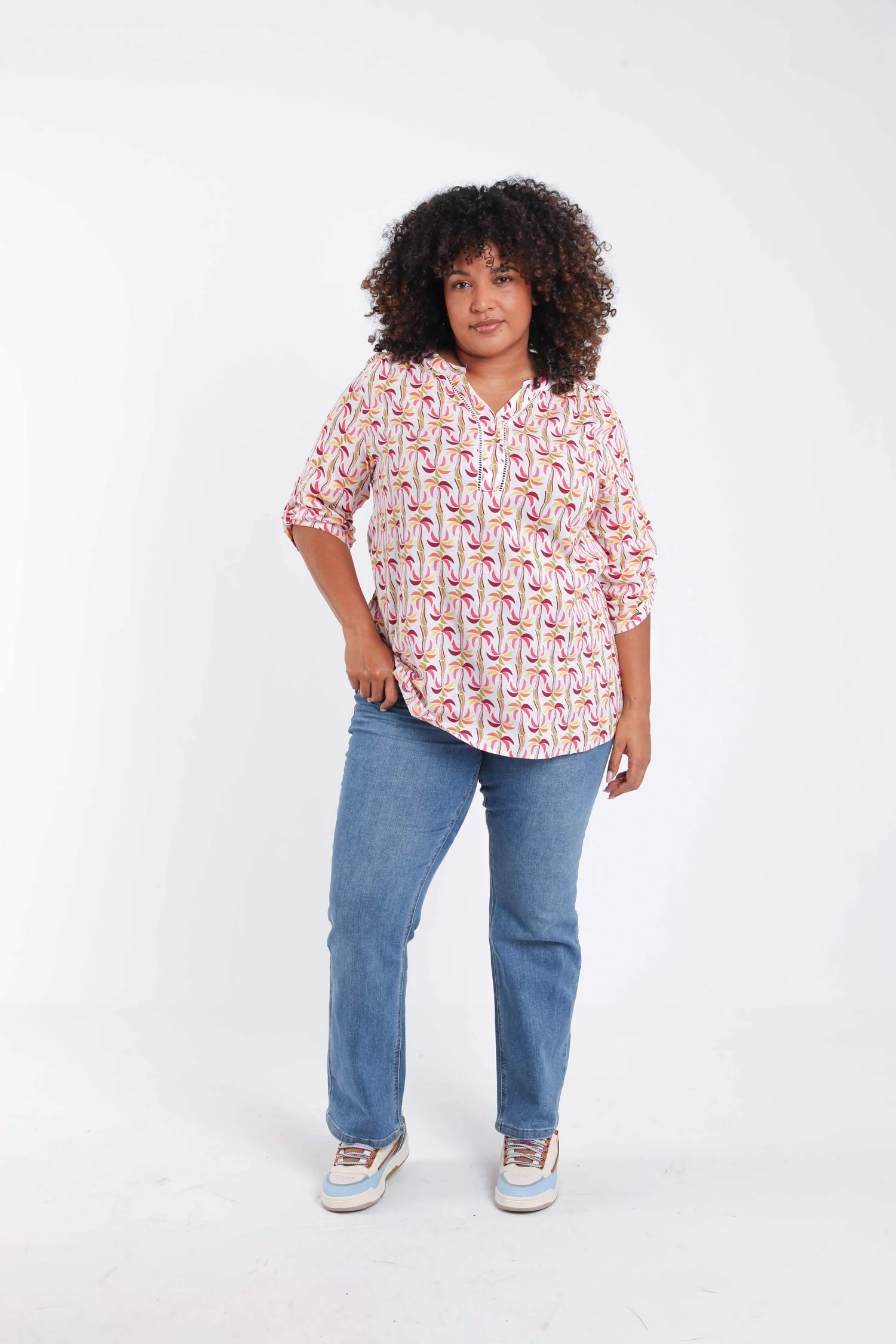 Chemise en coton et viscose imprimé palmiers - Image 9
