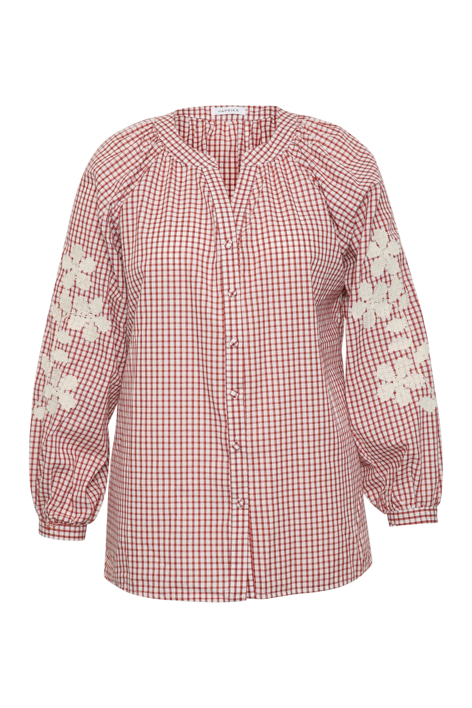 Chemise en coton imprimé vichy - Image 7