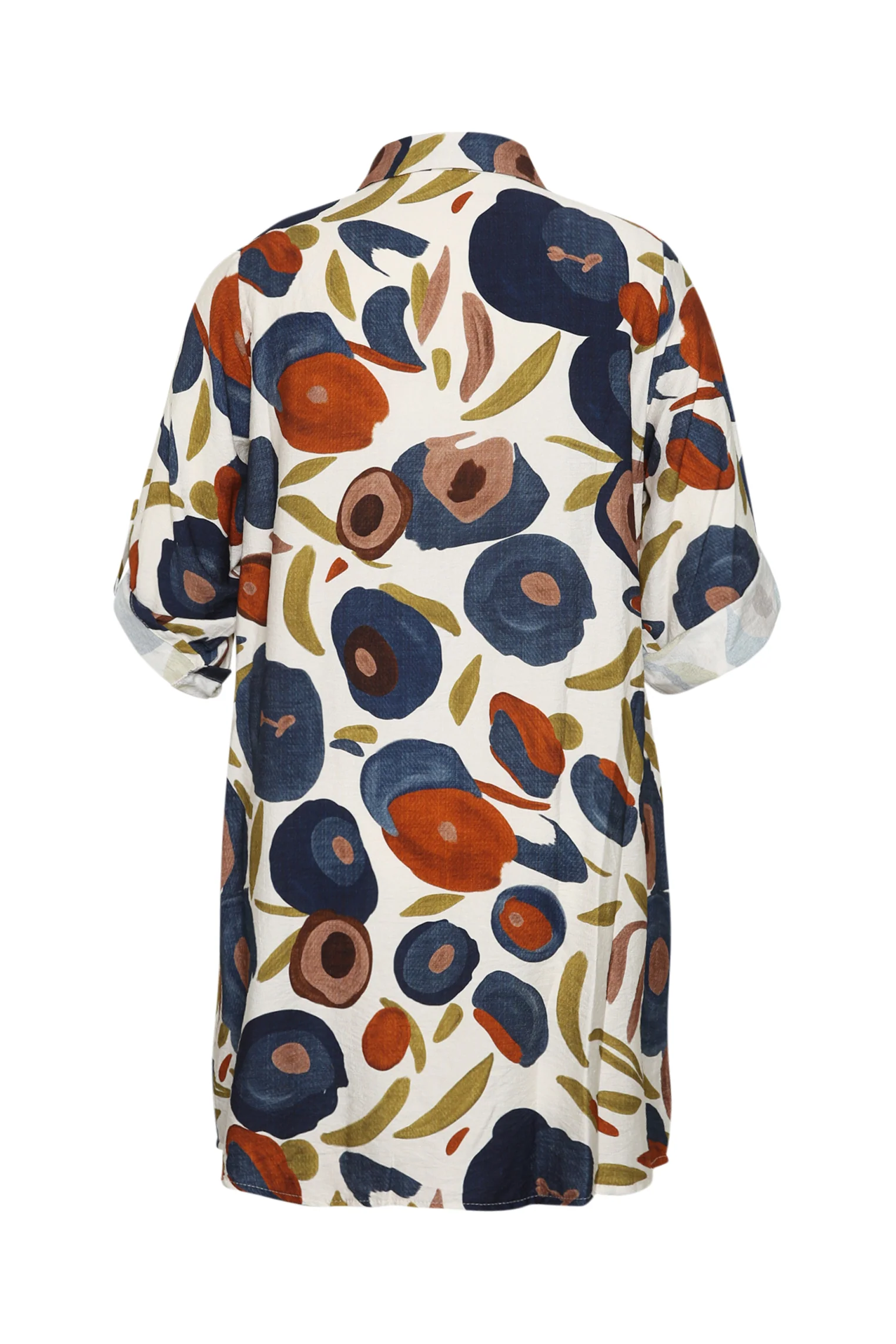 Chemise longue en viscose imprimé coquelicots - Image 11