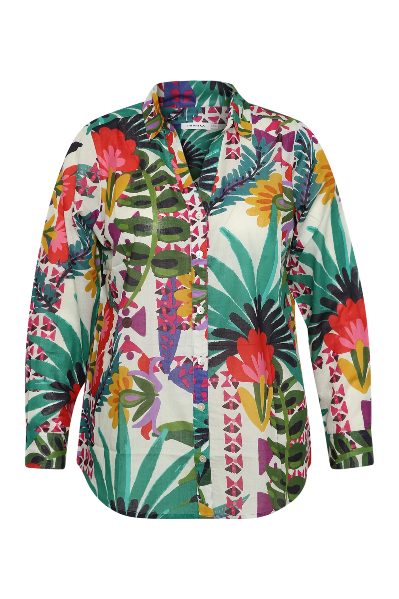 Chemisier en coton imprimé tropical - Image 10