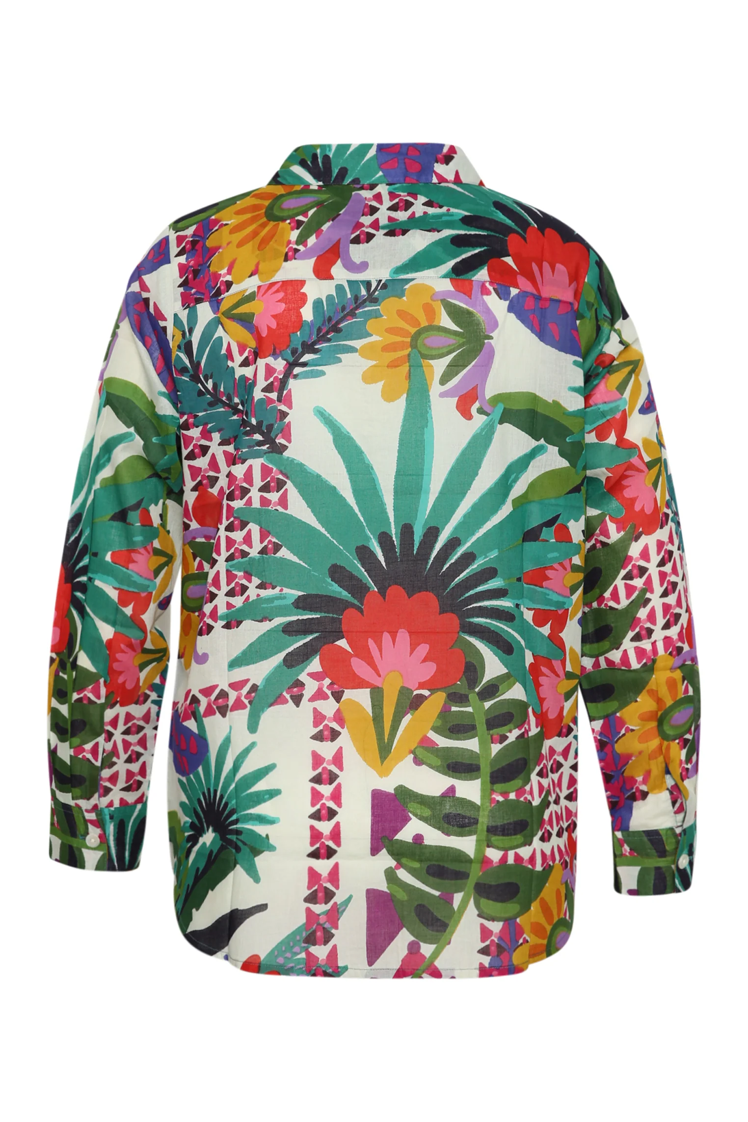 Chemisier en coton imprimé tropical - Image 11