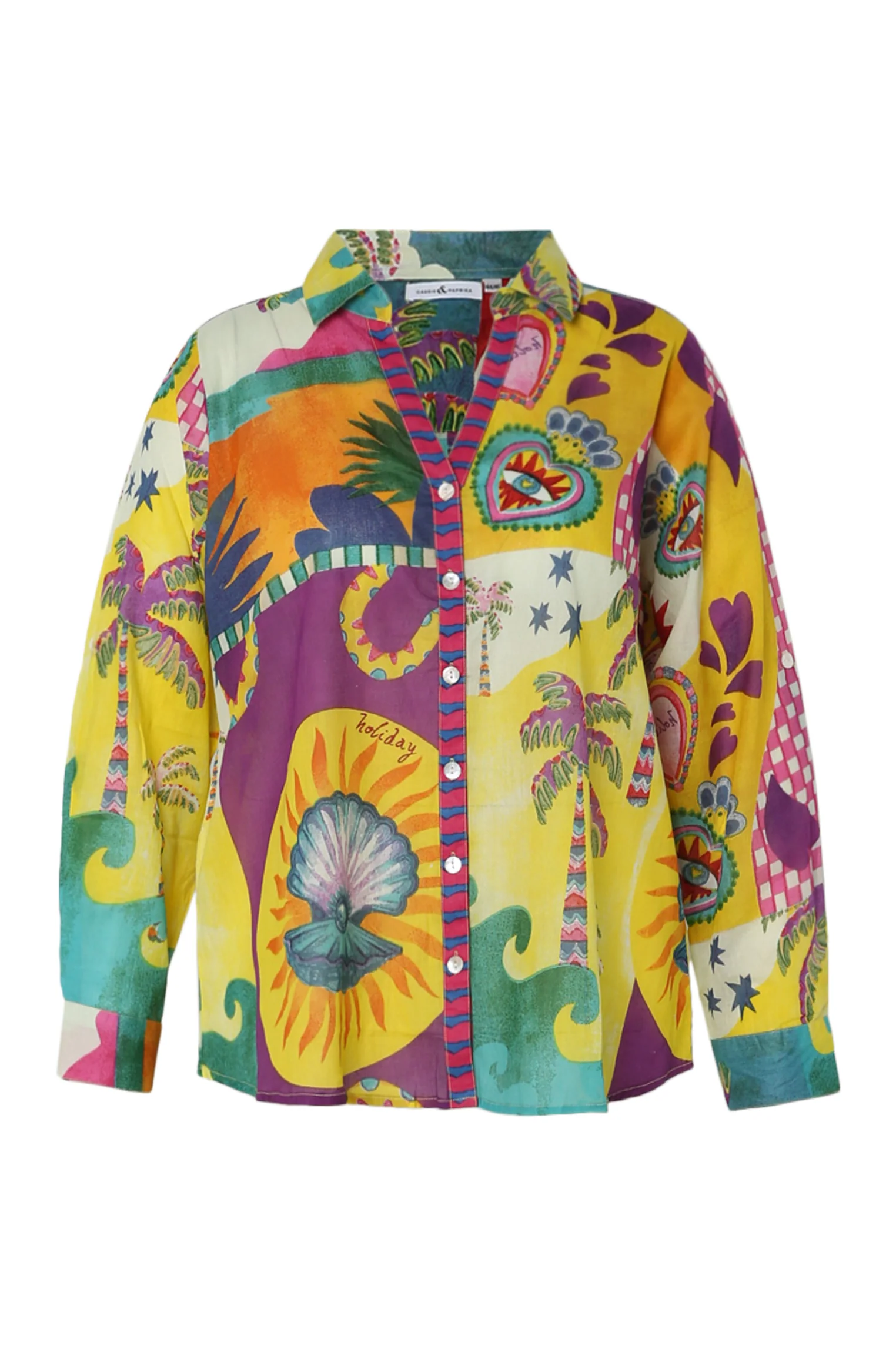 Chemisier en coton imprimé tropical - Image 10