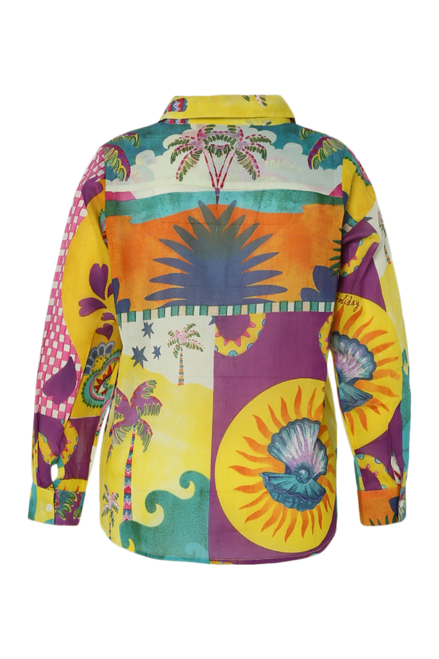 Chemisier en coton imprimé tropical - Image 11