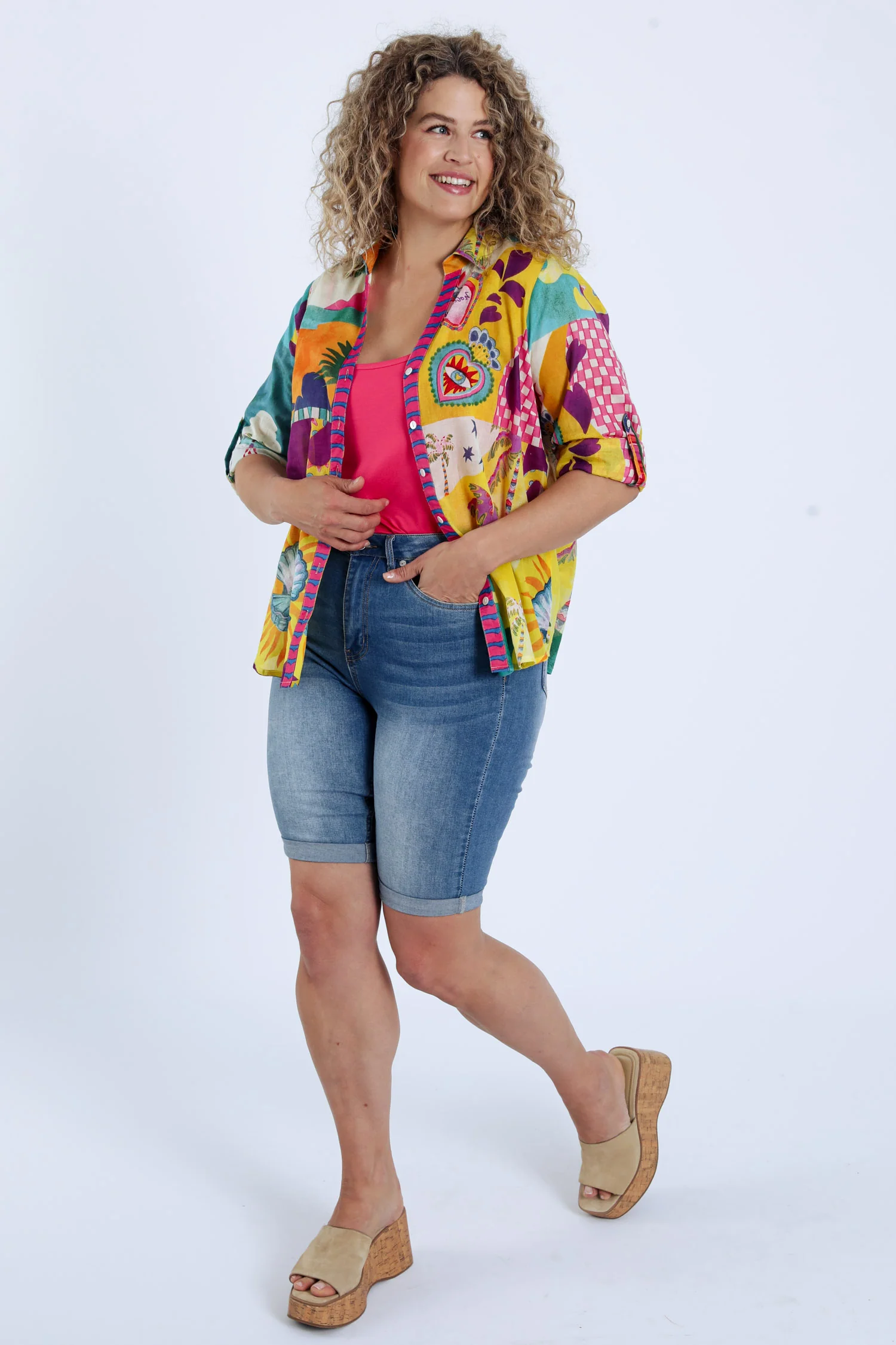 Chemisier en coton imprimé tropical - Image 9