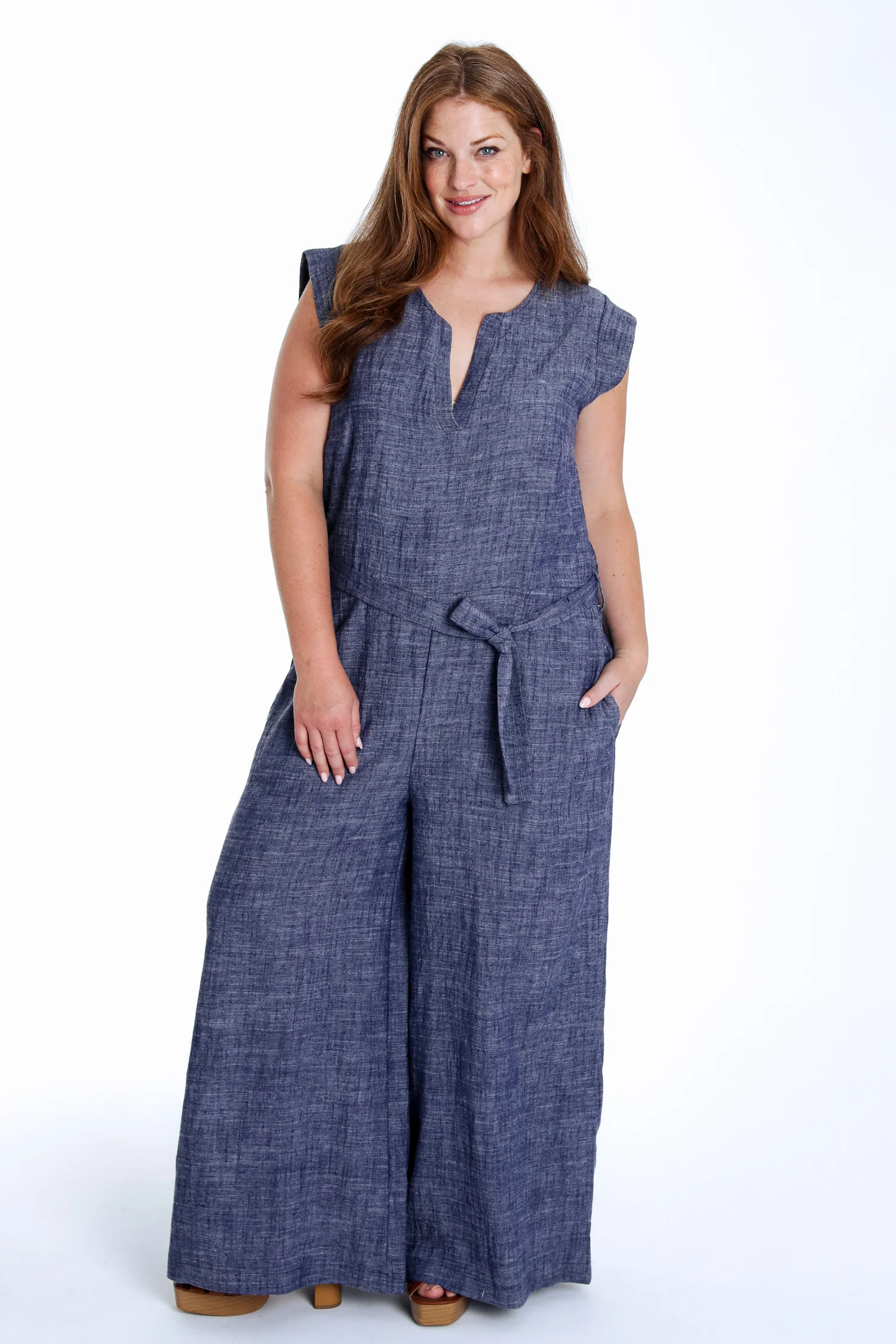 Combinaison unie jambes larges - Image 8
