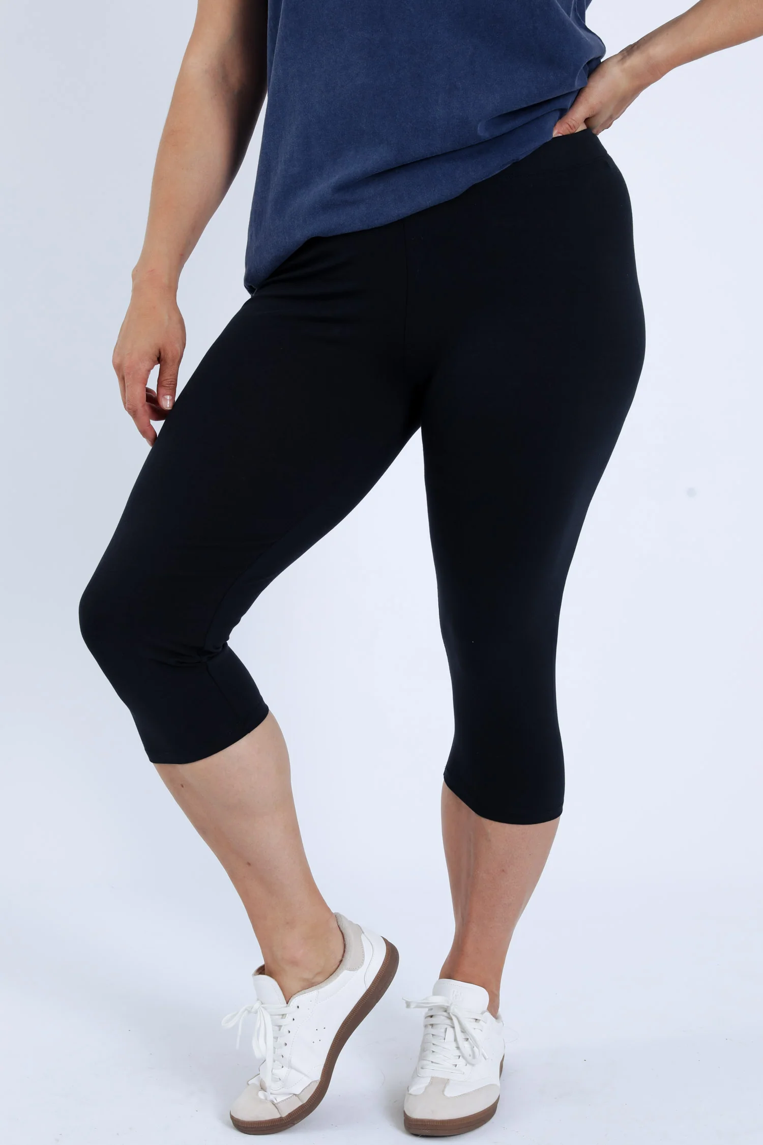 Corsaire legging en coton uni - Image 12