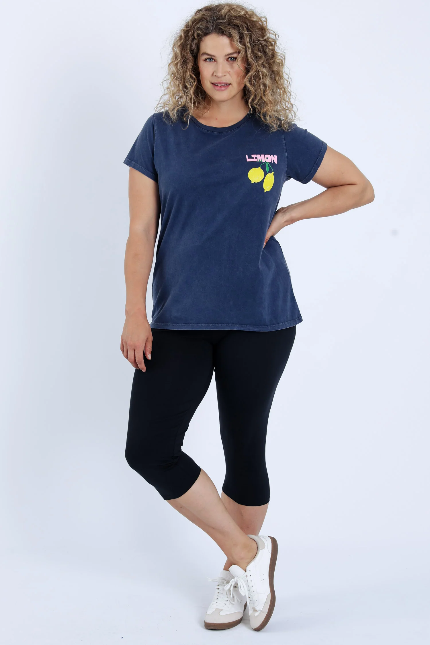 Corsaire legging en coton uni - Image 19
