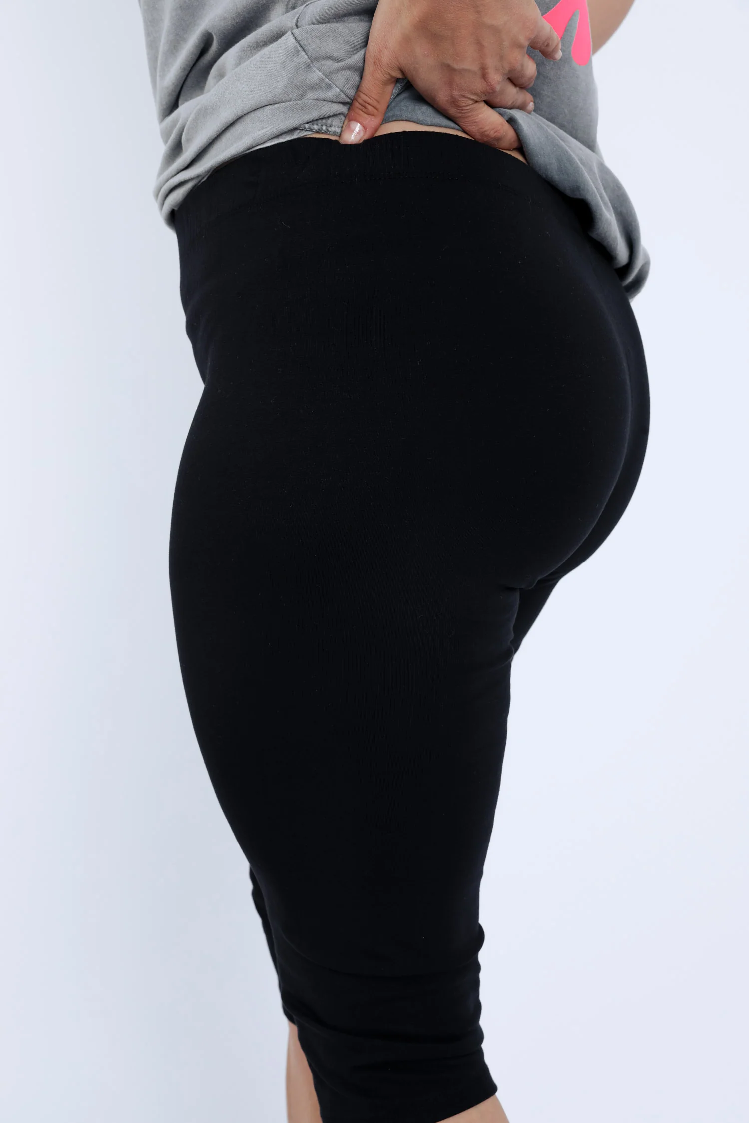 Corsaire legging en coton uni - Image 26