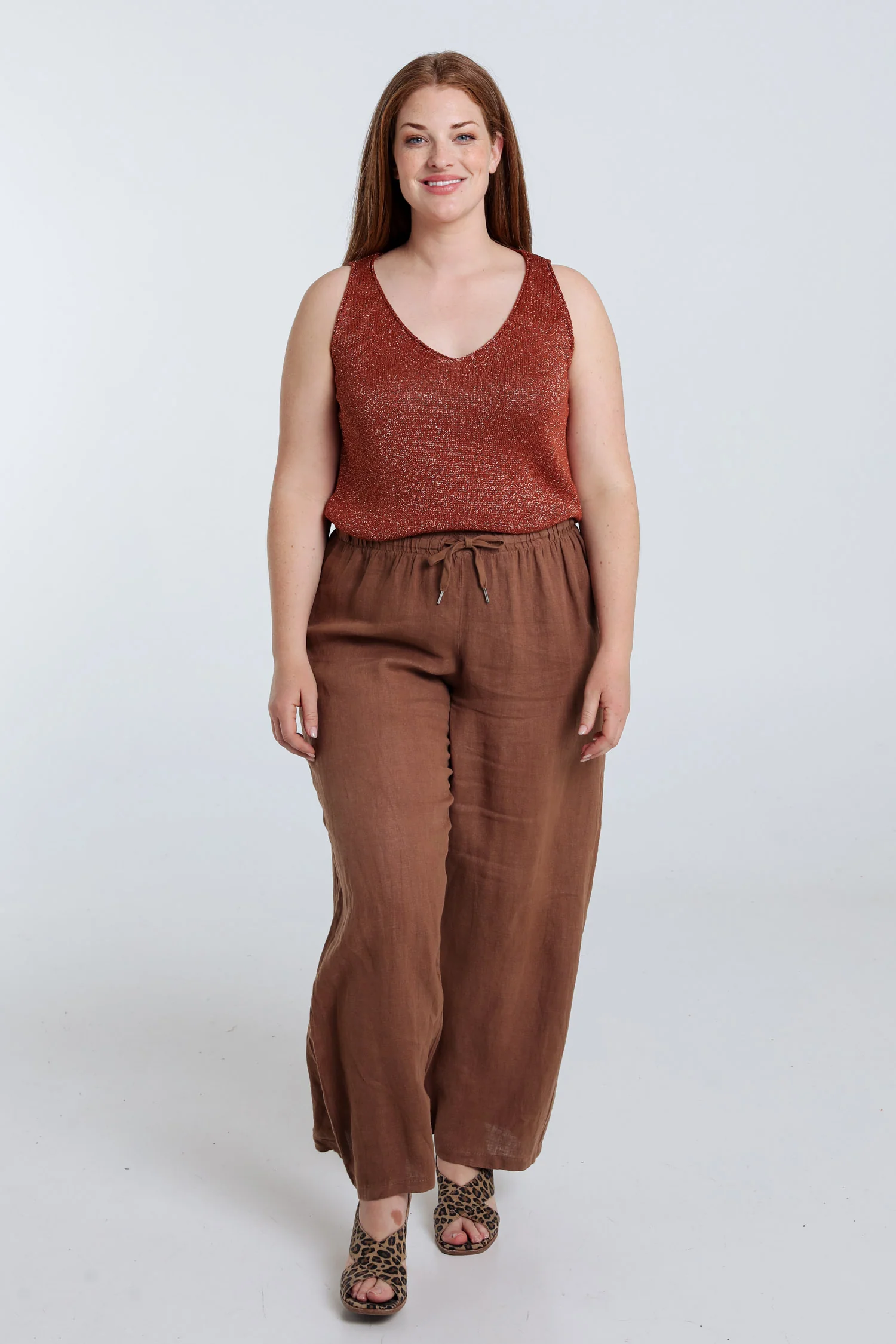 Débardeur en maille uni avec lurex - Image 18