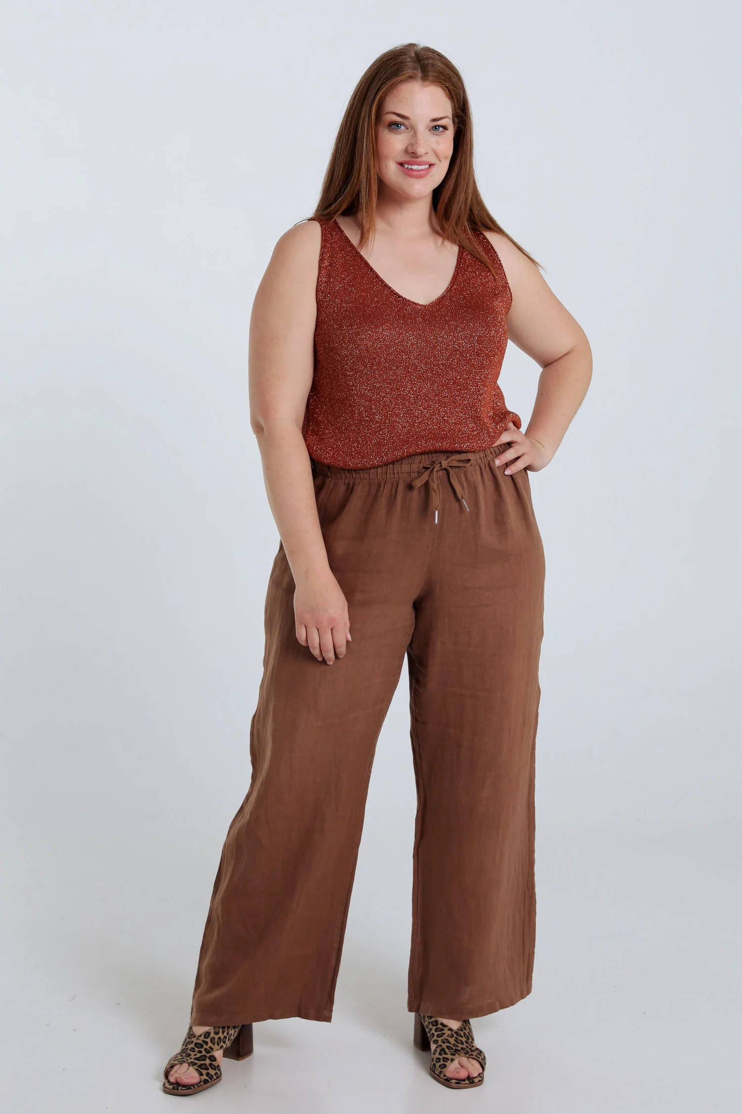 Débardeur en maille uni avec lurex - Image 19