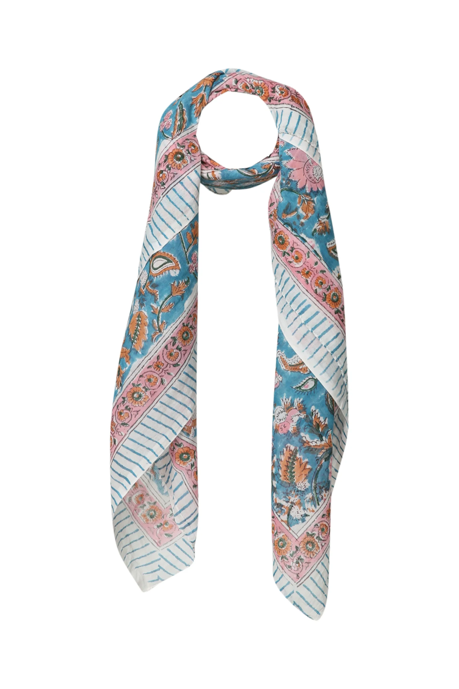 Foulard carré imprimé floral