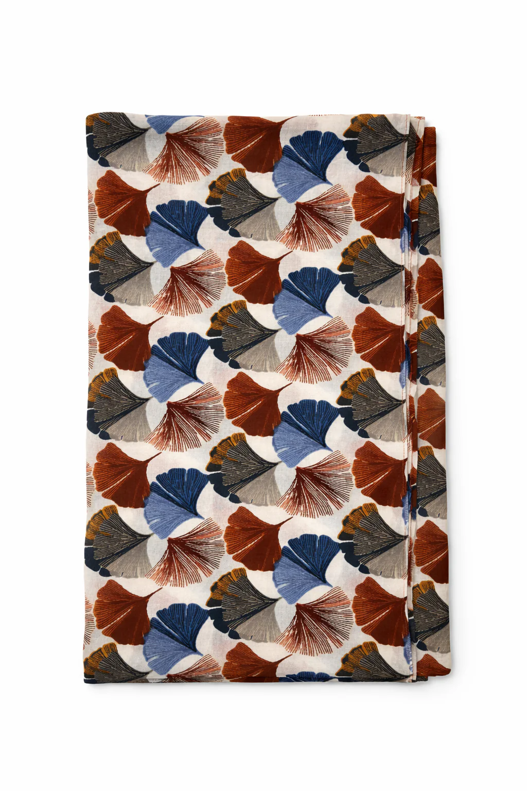 Foulard en coton imprimé ginkgo