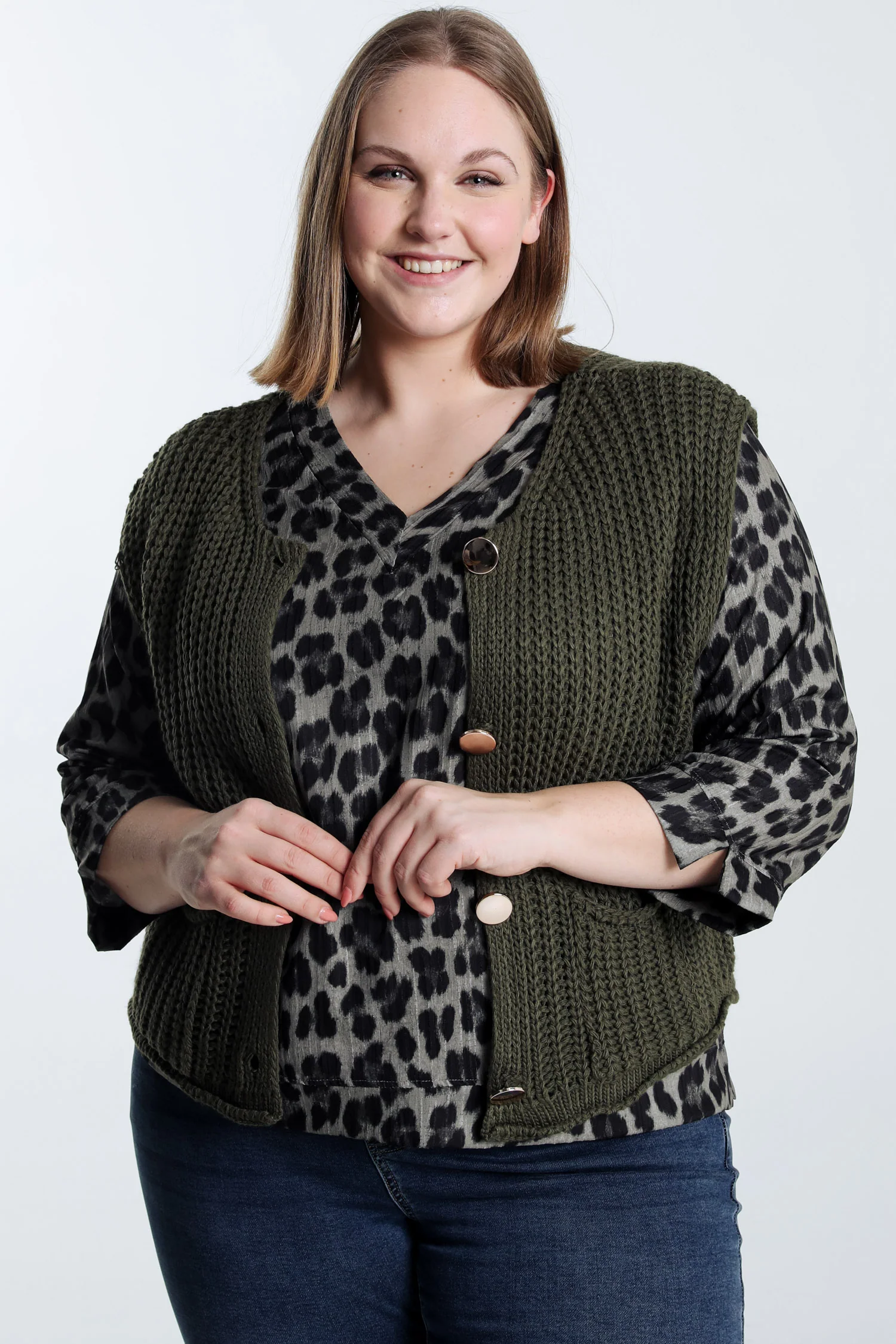 Gilet court uni
