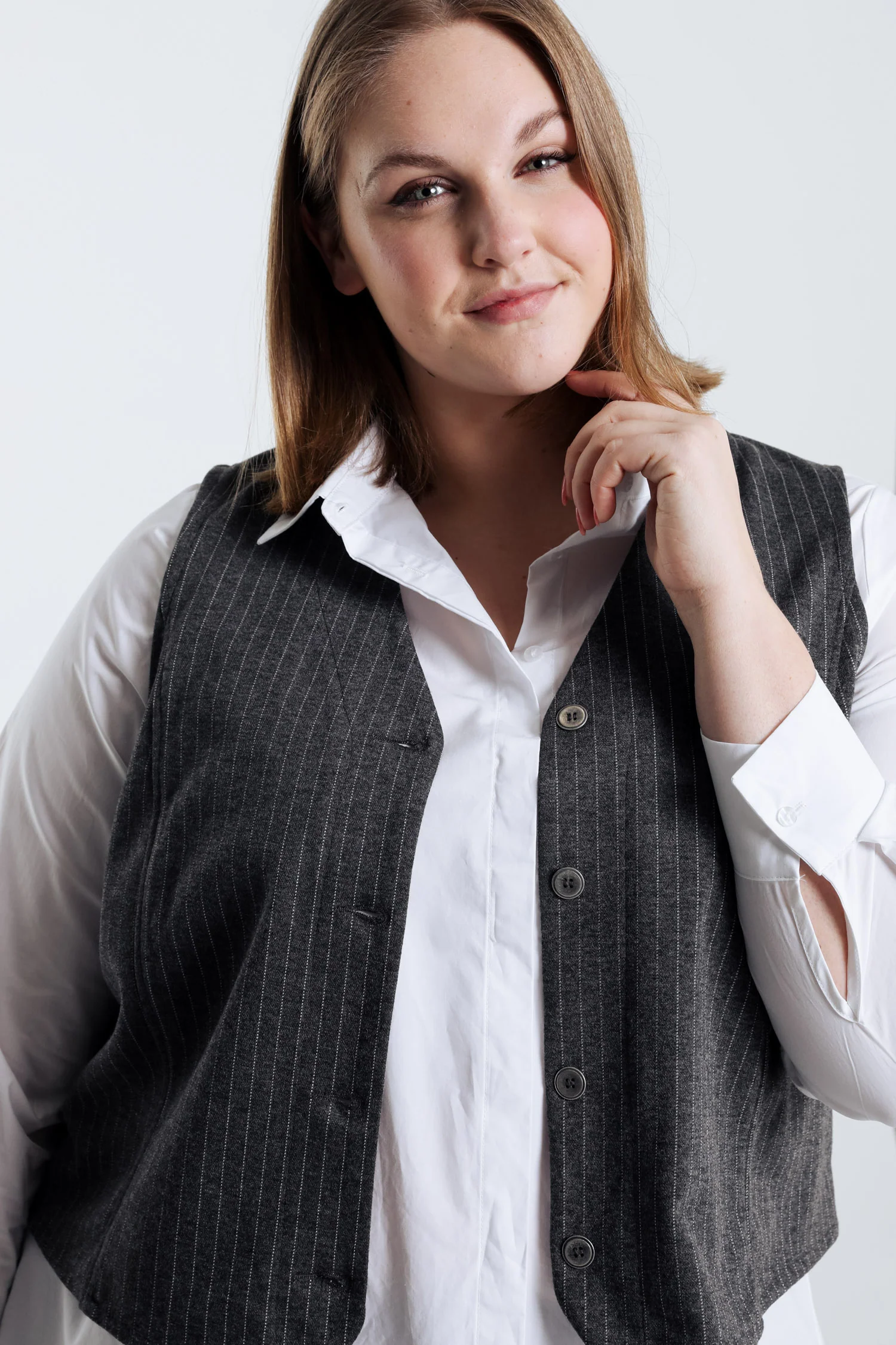 Gilet de costume Ă rayures - Image 3