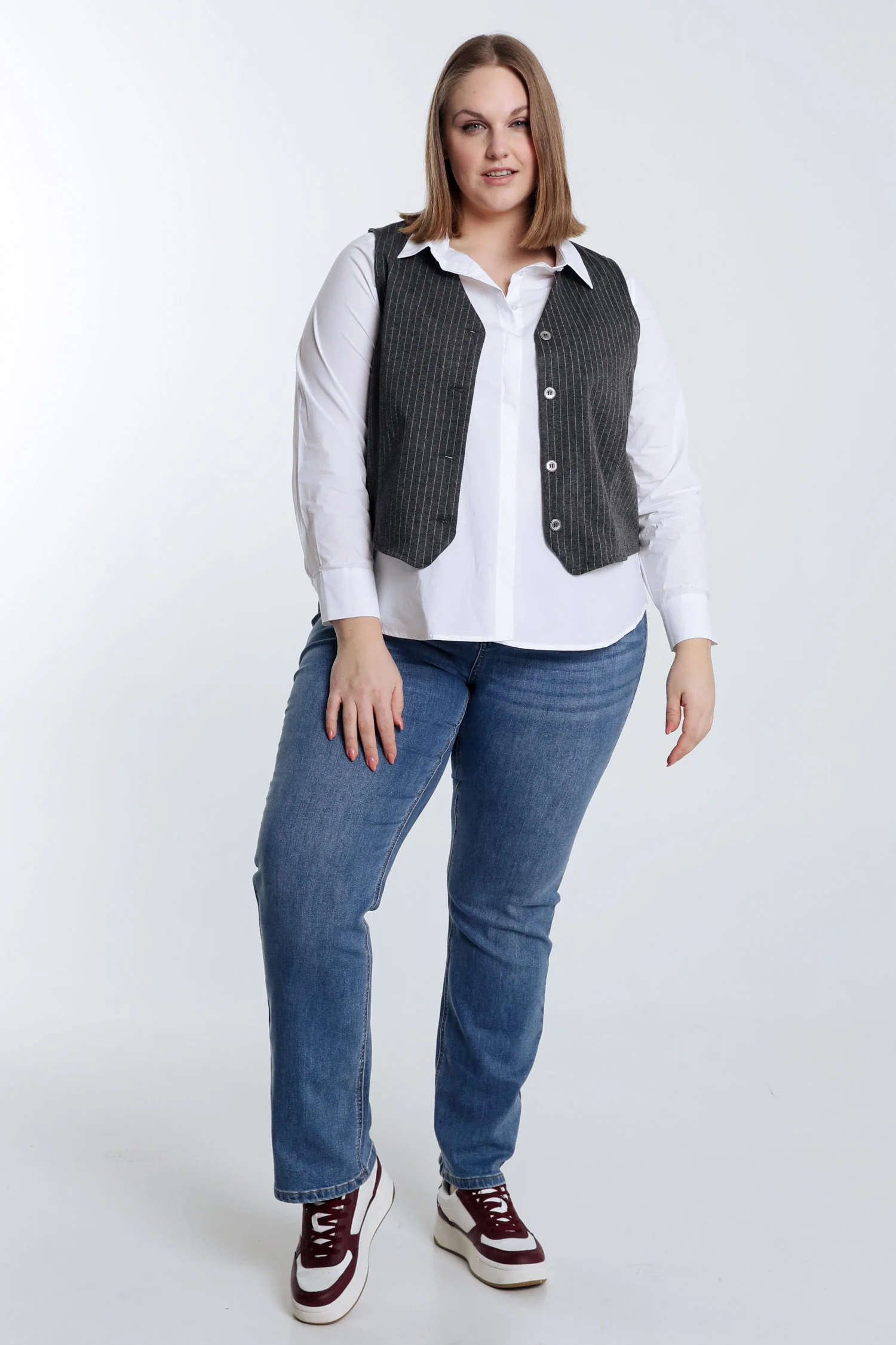 Gilet de costume Ă rayures - Image 7