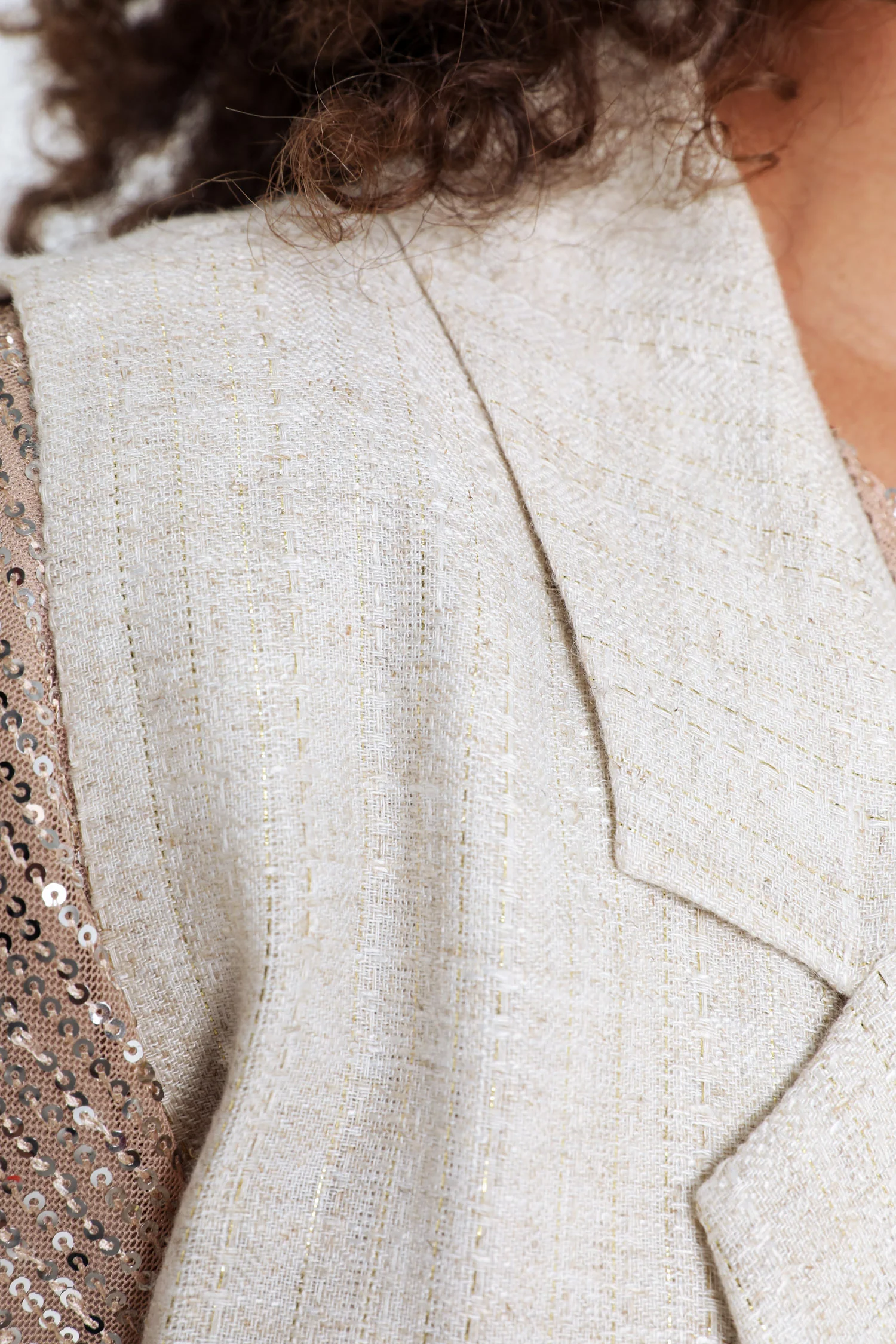 Gilet en viscose et lin avec lurex - Image 6