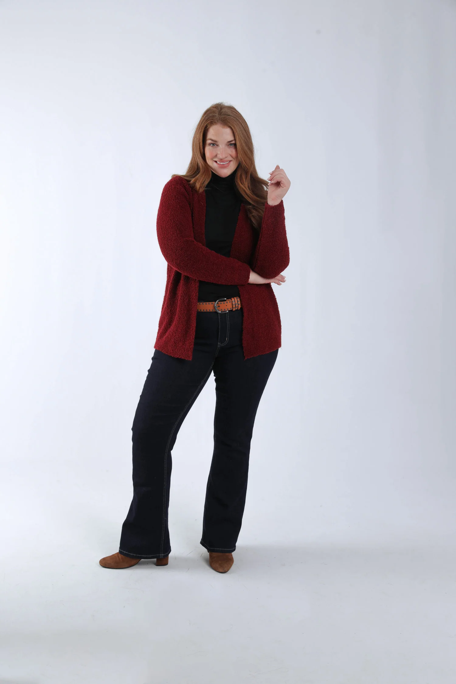 Gilet maille bouclette uni - Image 6