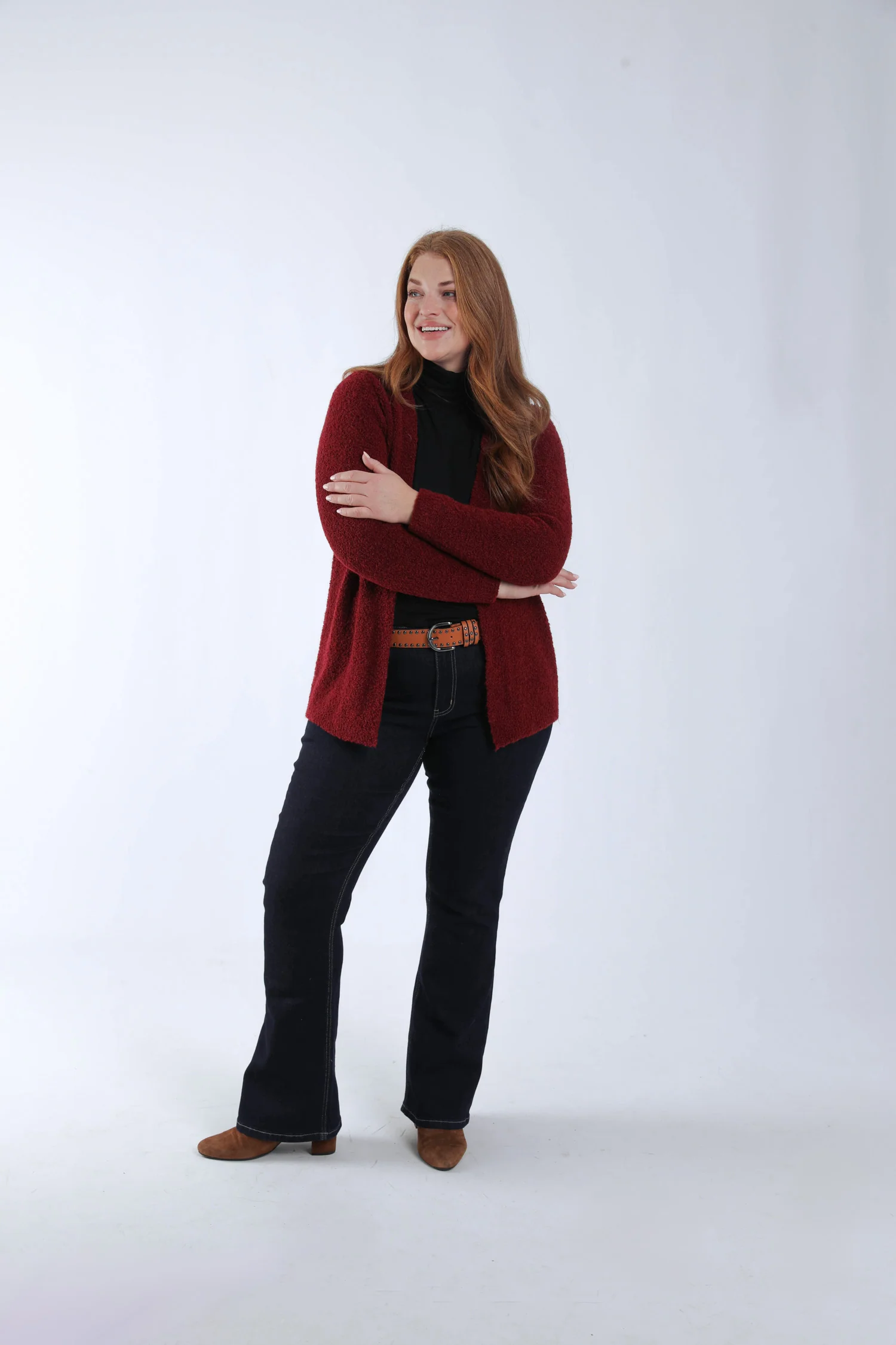 Gilet maille bouclette uni - Image 7