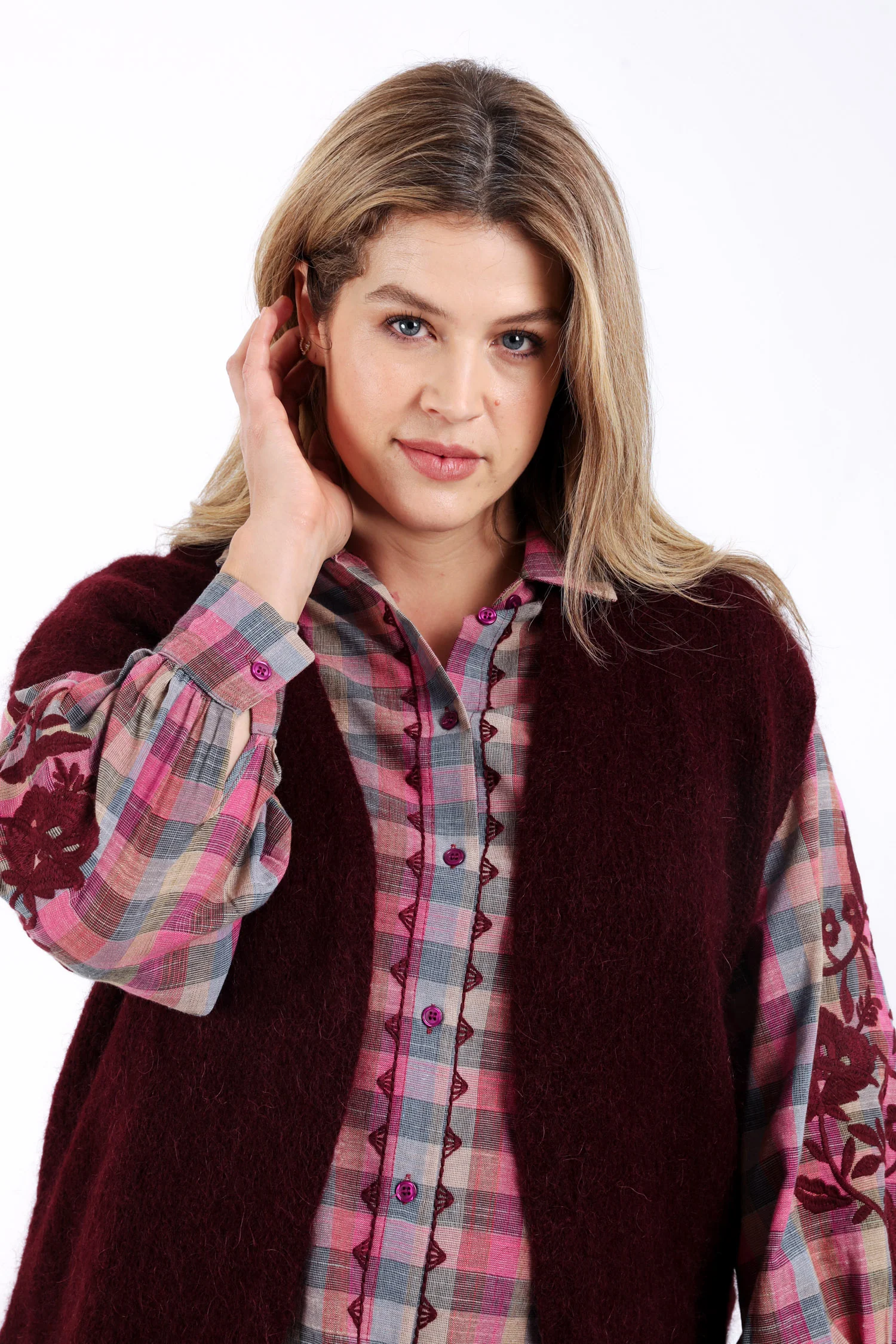 Gilet sans manches uni - Image 3