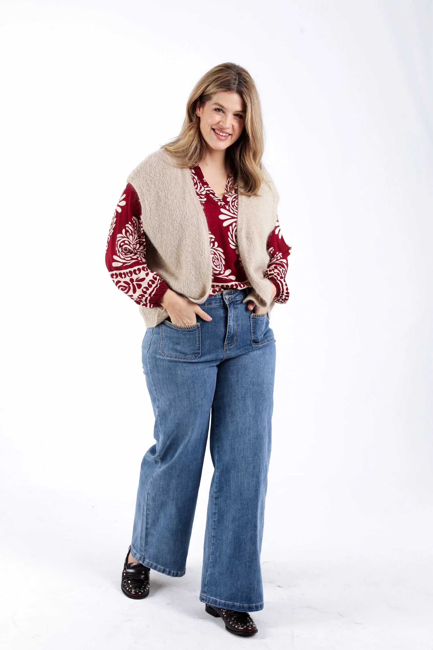 Gilet sans manches uni - Image 6