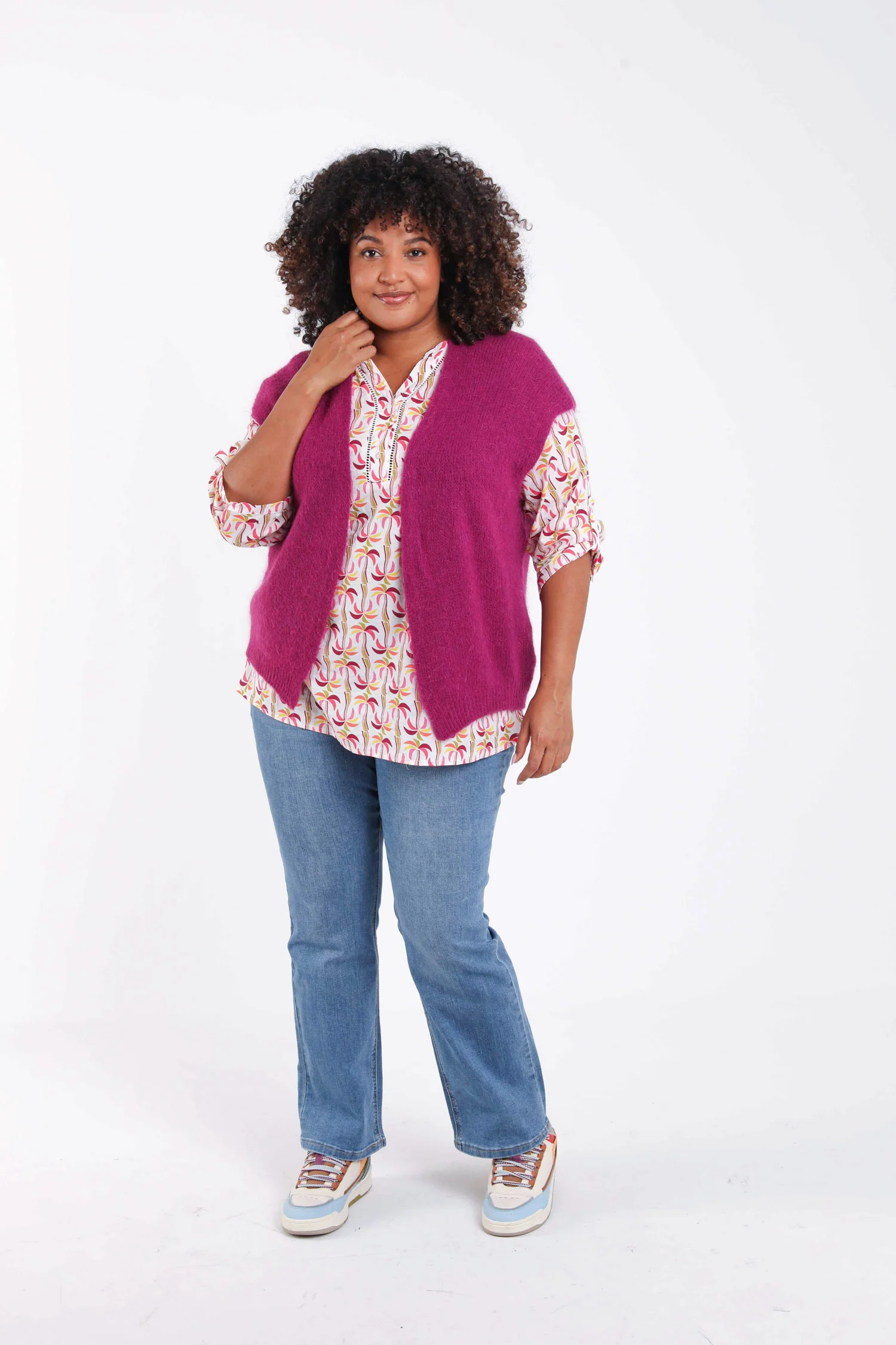 Gilet sans manches uni - Image 8