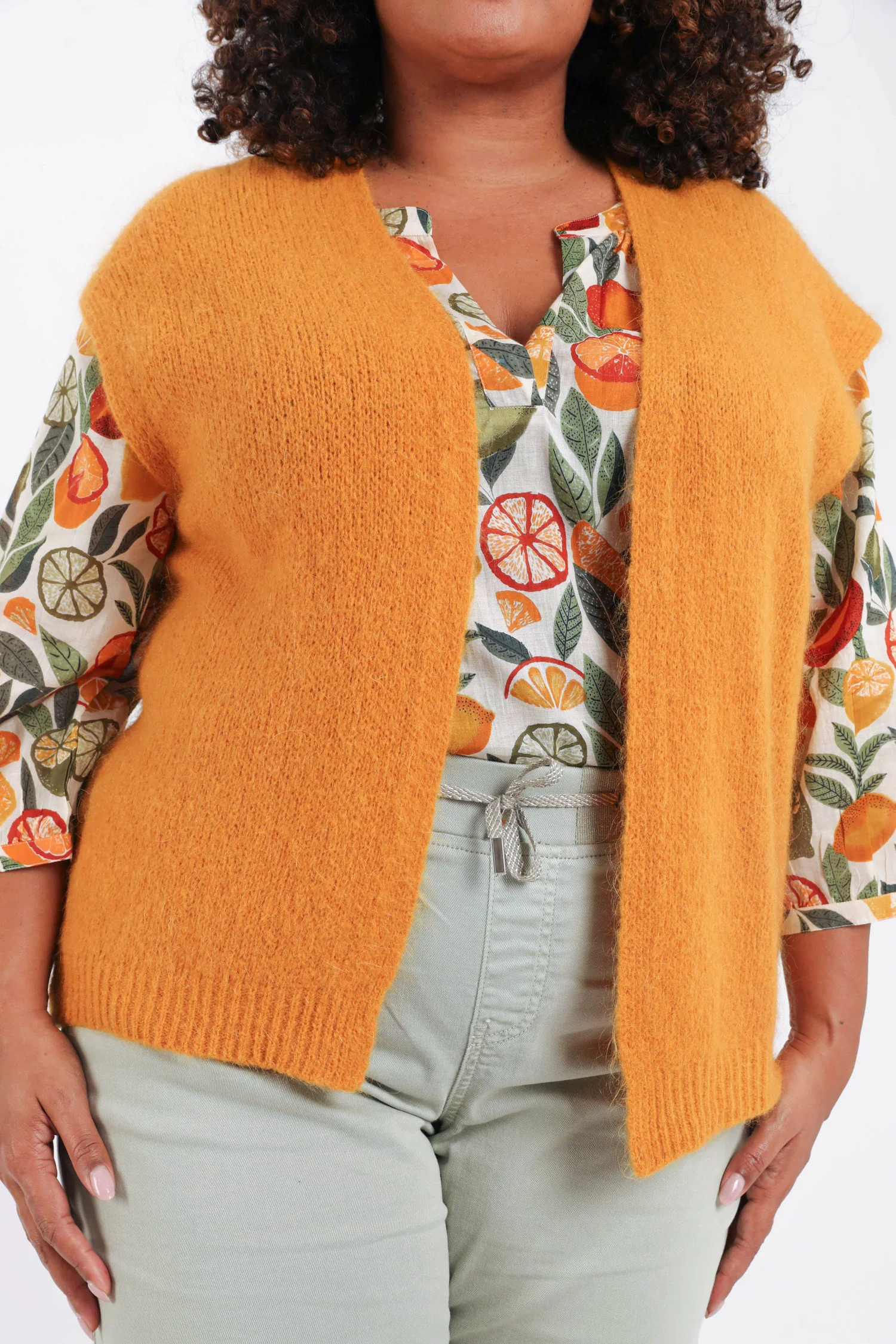 Gilet sans manches uni - Image 4