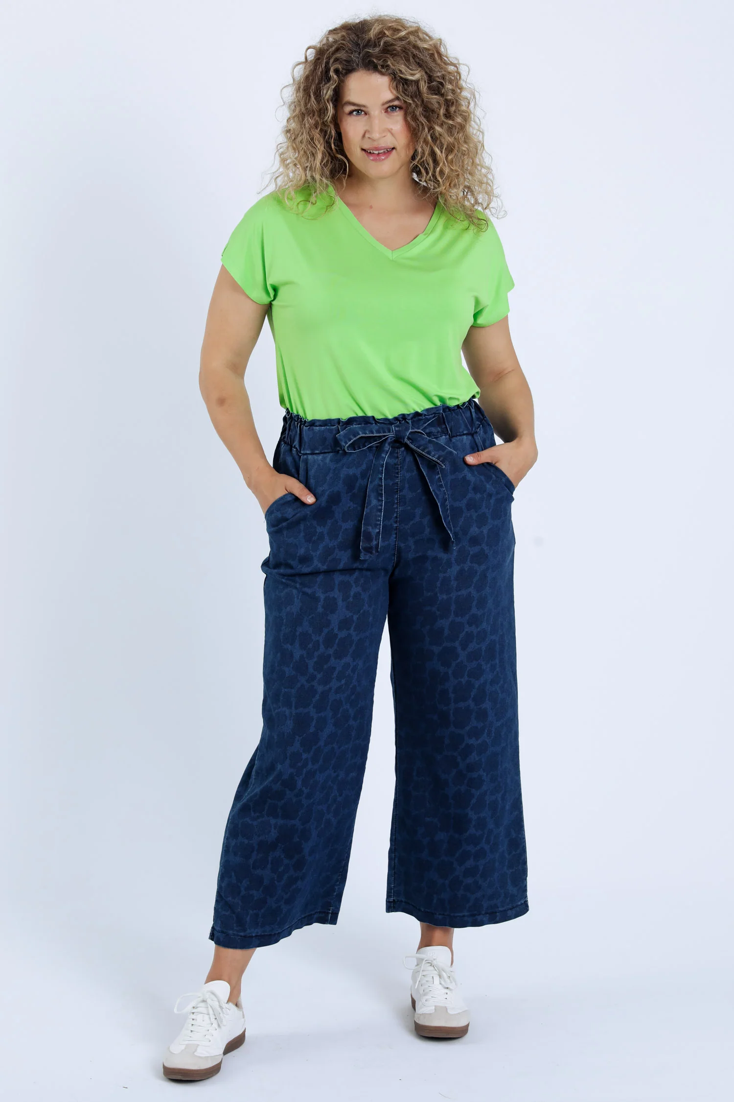 Jeans large 3/4 imprimé peau de bête - Image 7