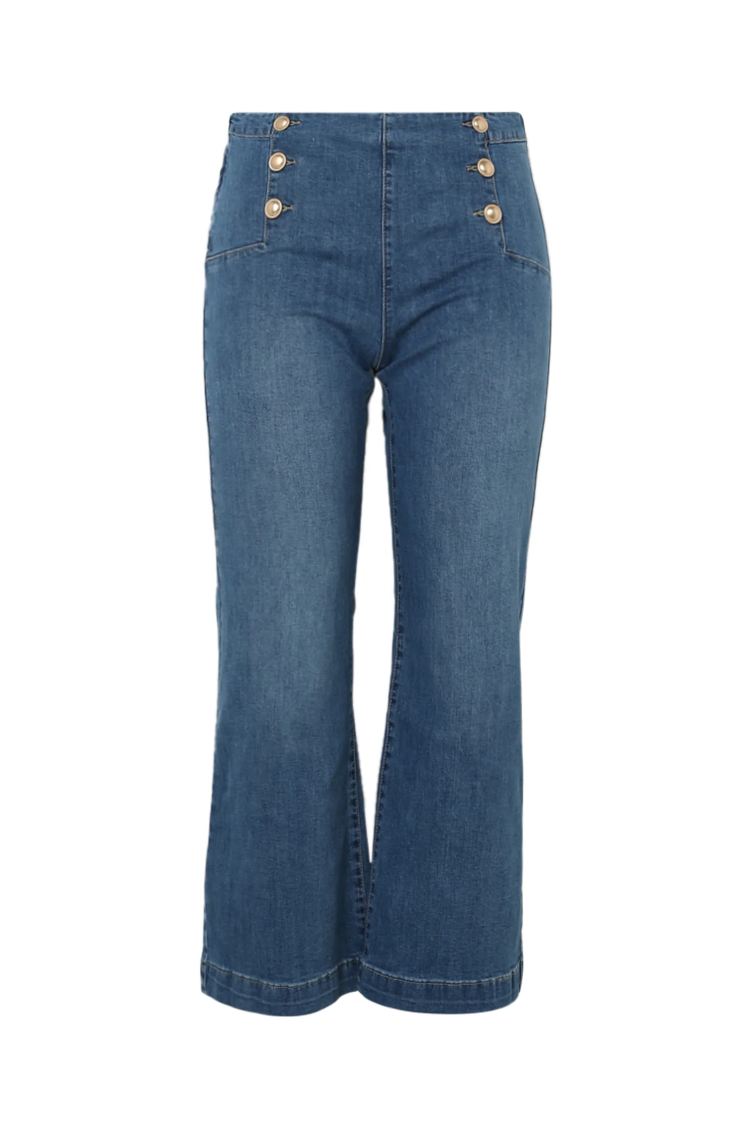 Jeans large avec 6 boutons - Image 10