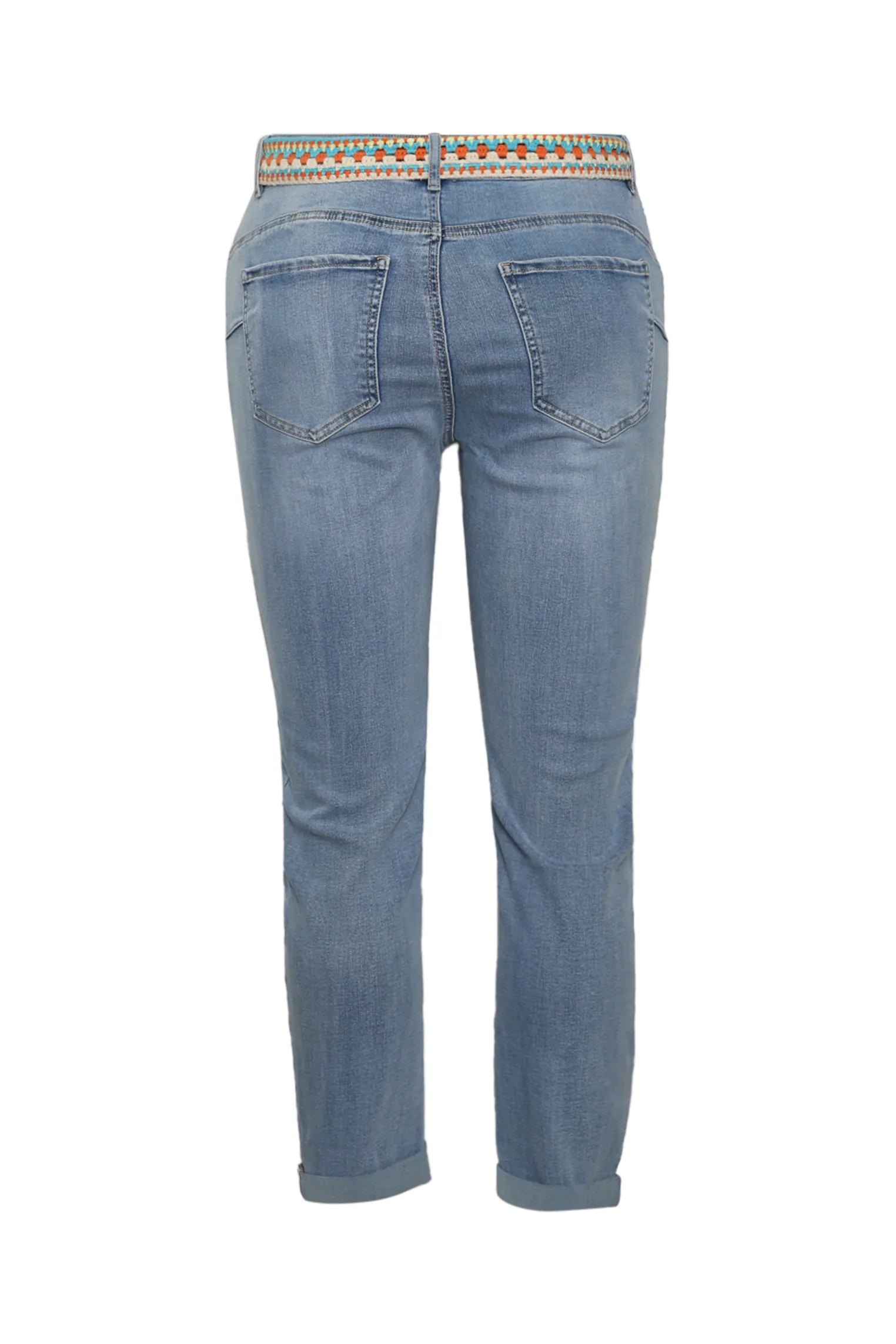 Jeans Louise slim 3/4 avec ceinture fantaisie - Image 10