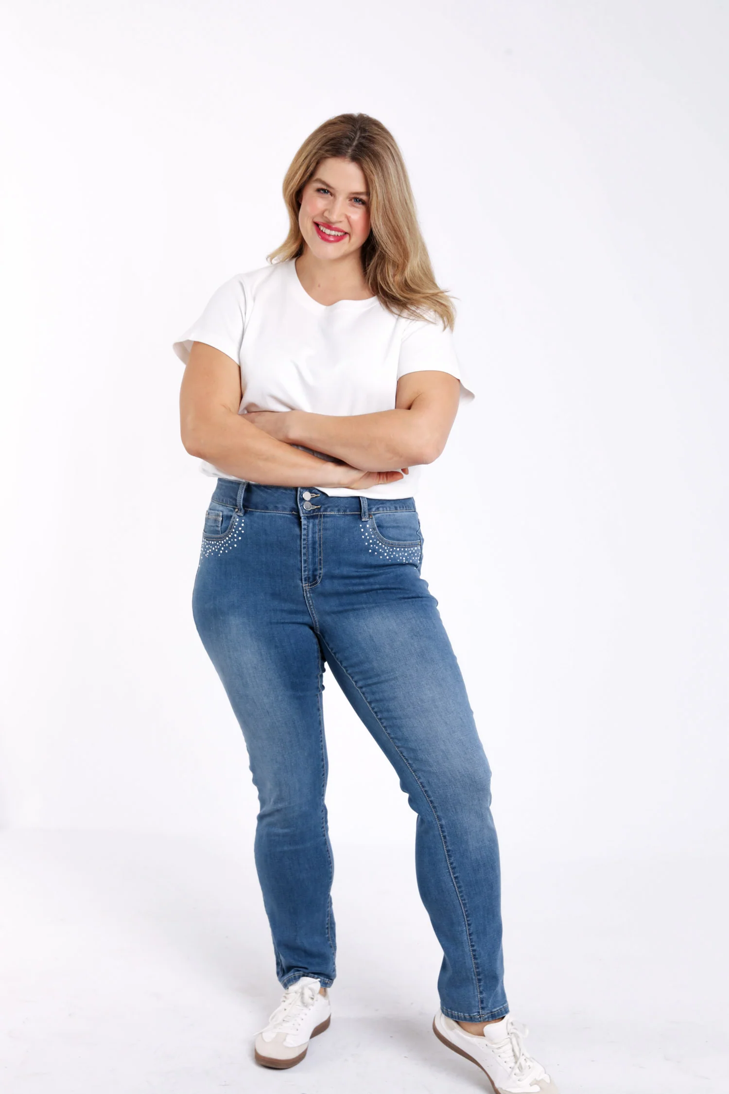 Jeans Louise slim L32 détail strass - Image 5