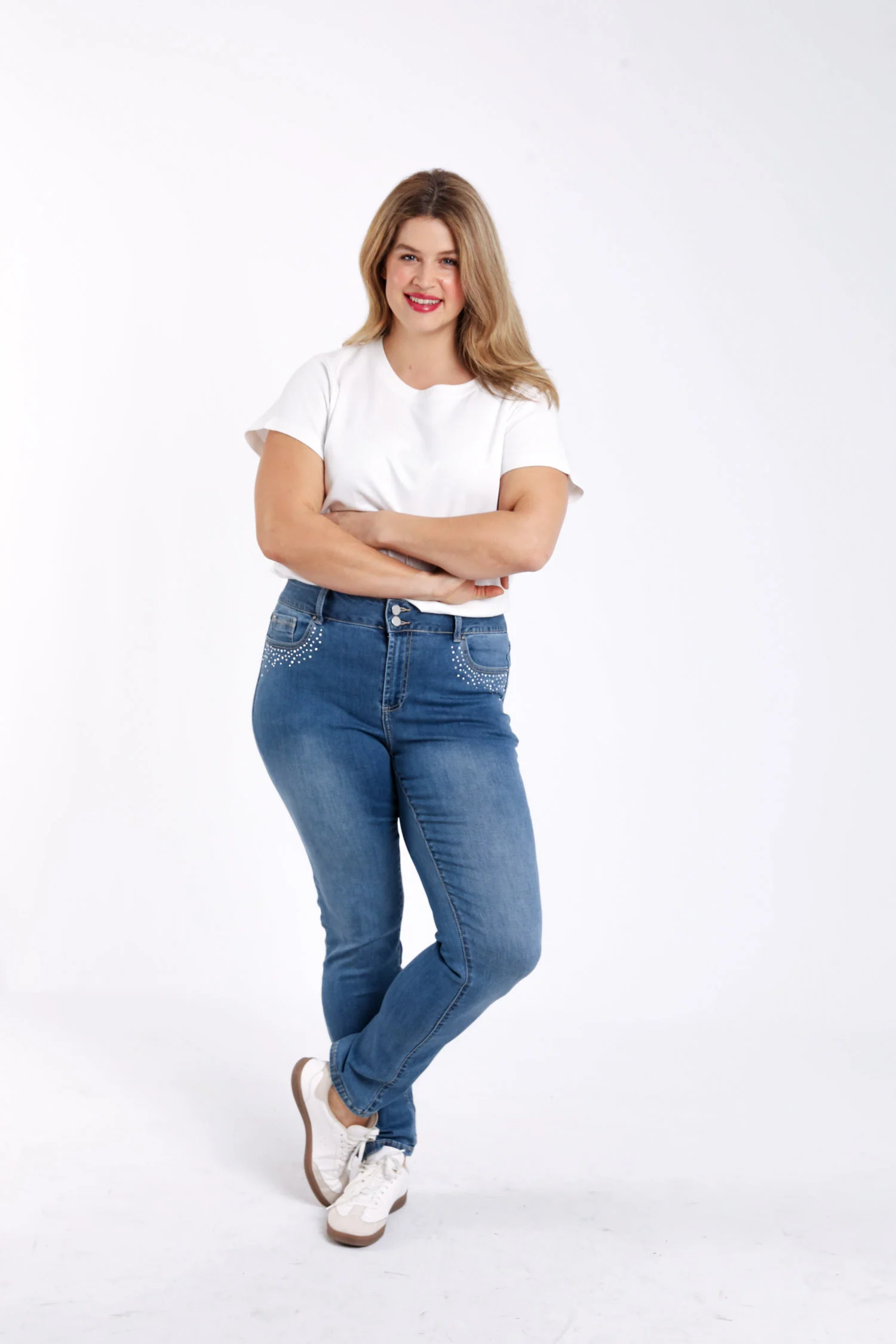 Jeans Louise slim L32 détail strass - Image 6