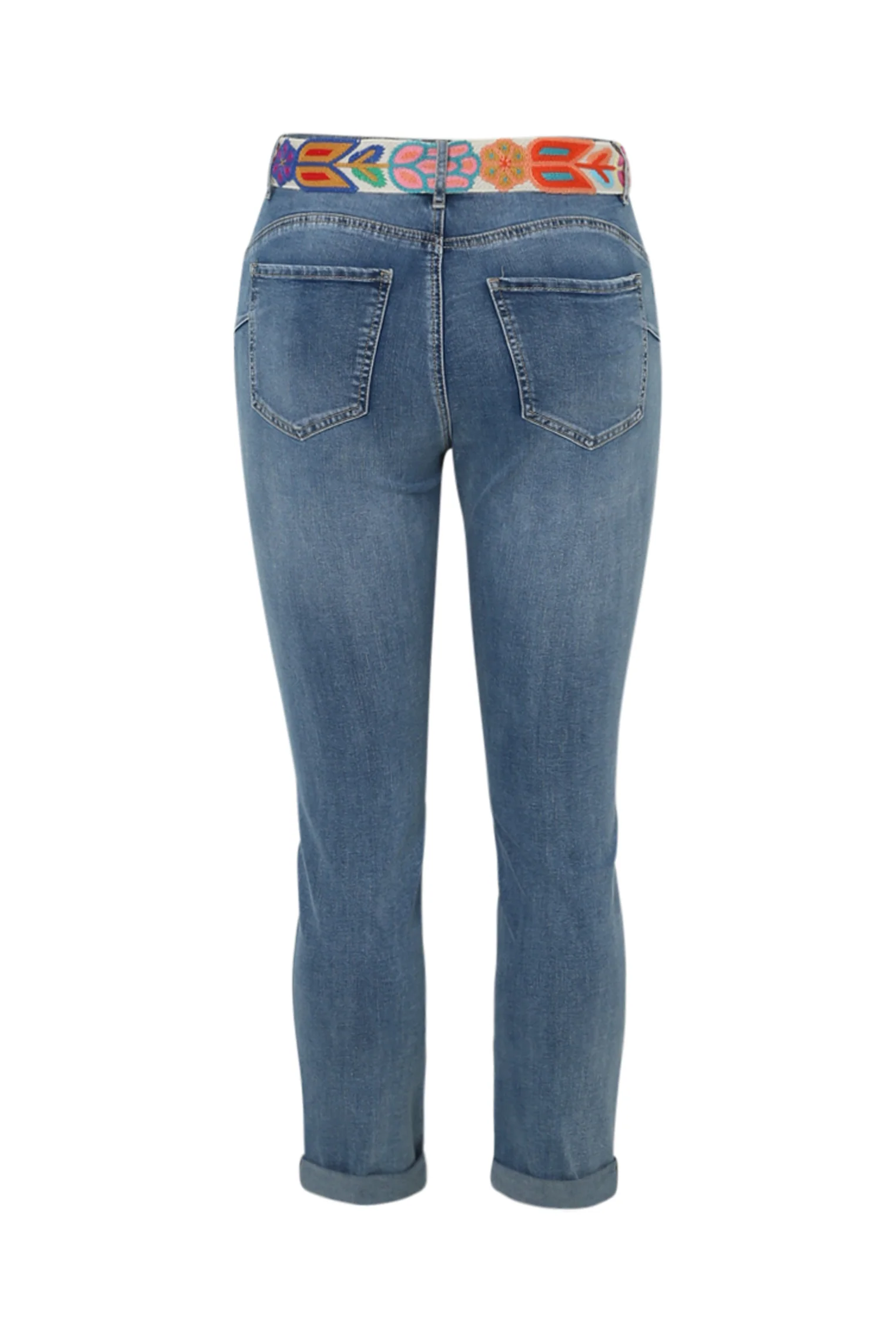 Jeans slim 3/4 avec ceinture - Image 11
