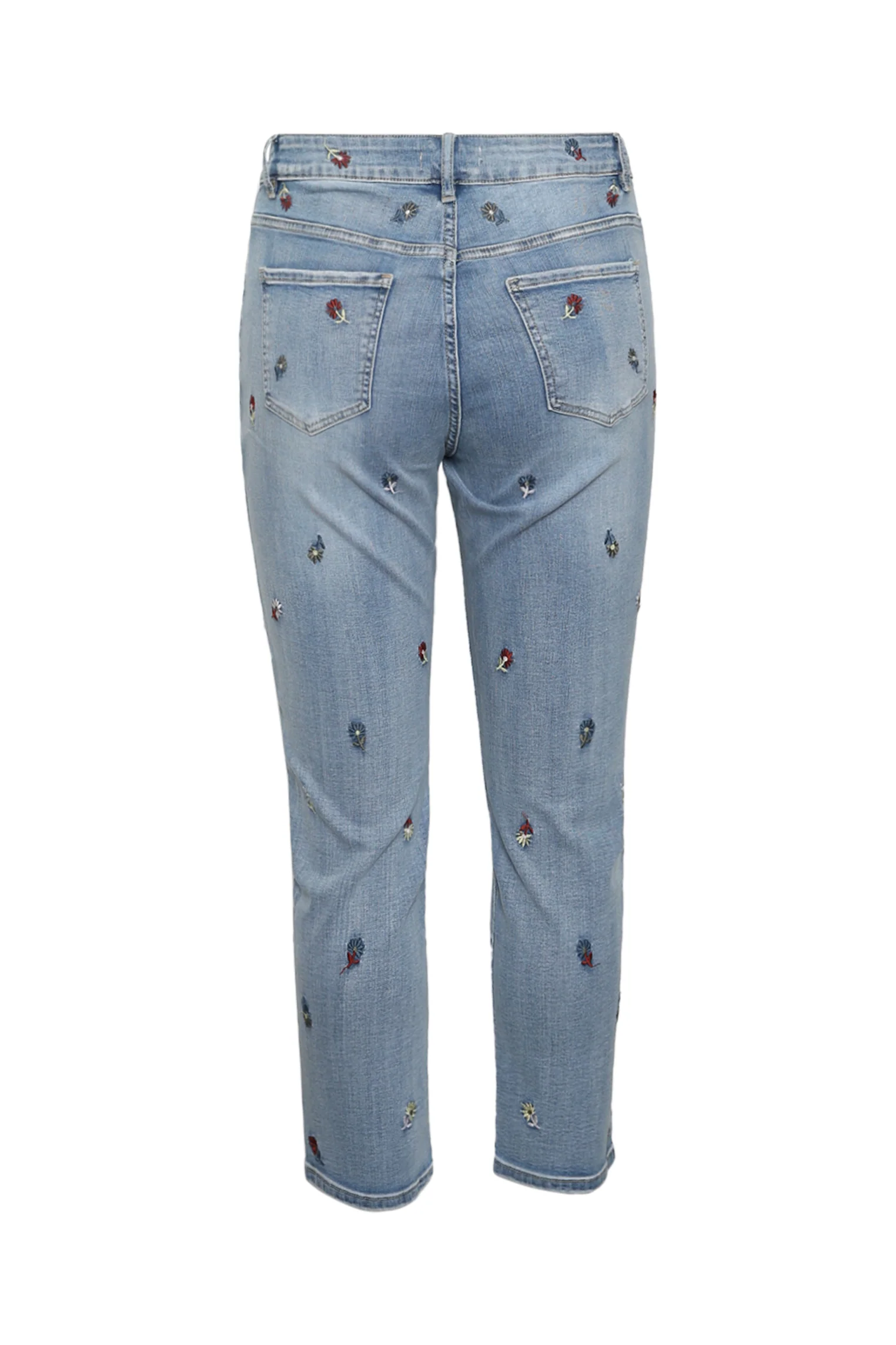Jeans slim Louise 7/8 avec broderies fleurs - Image 11