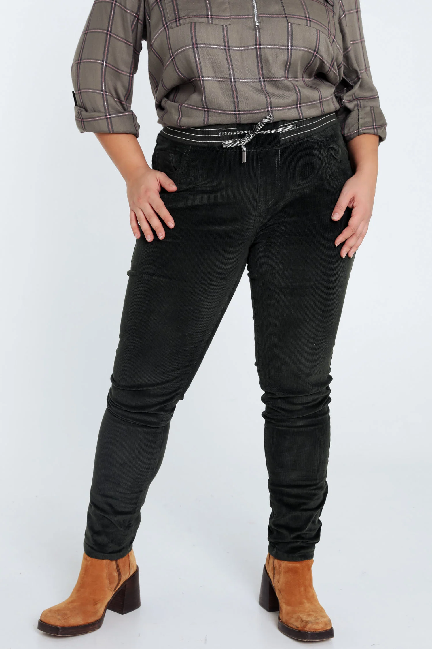Jegging slim en velours