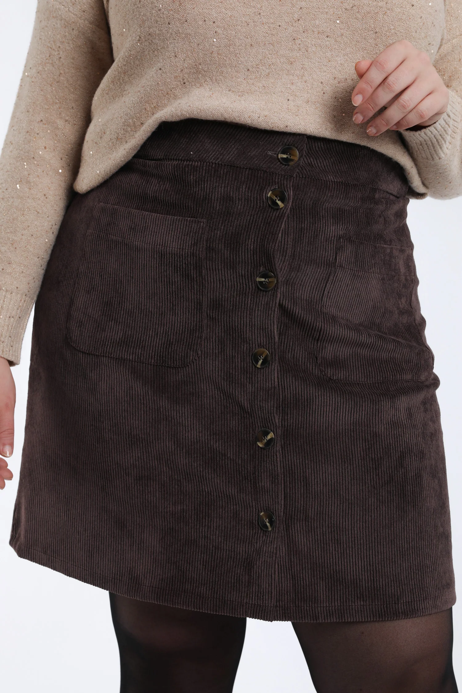 Jupe courte en velours - Image 3