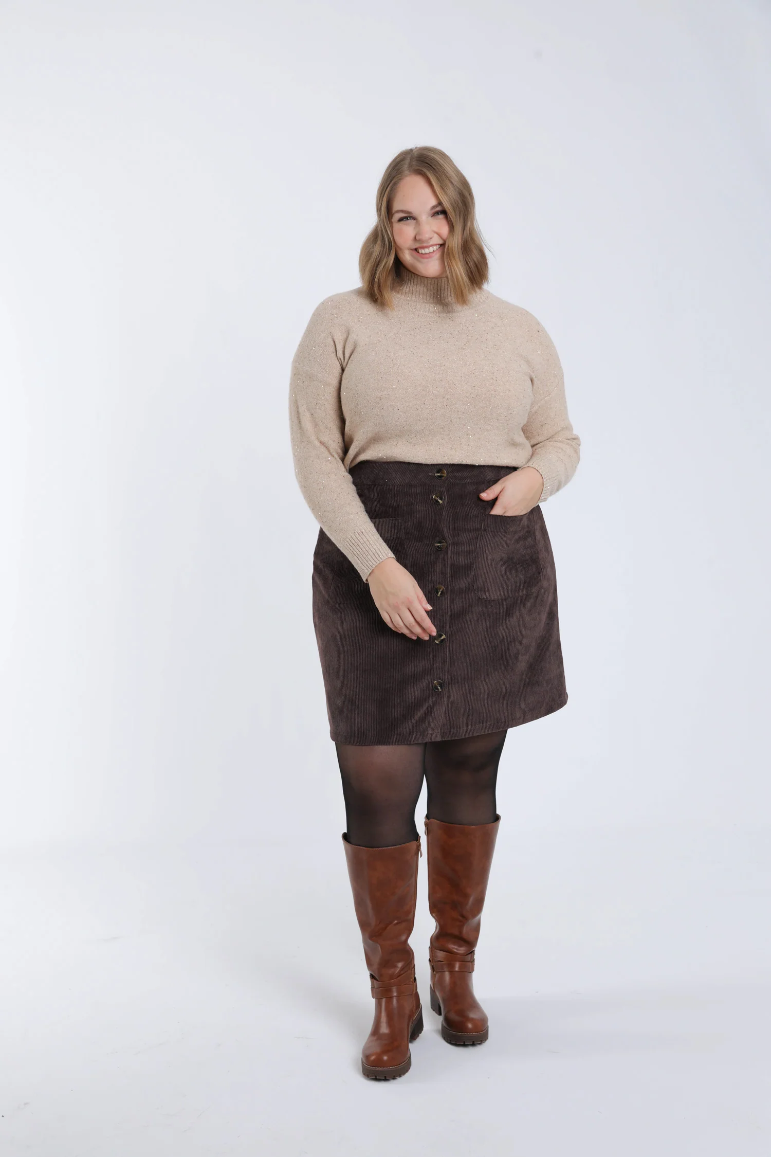 Jupe courte en velours - Image 4