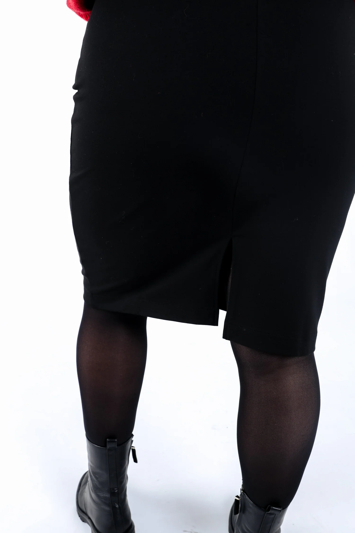 Jupe crayon en viscose unie - Image 4