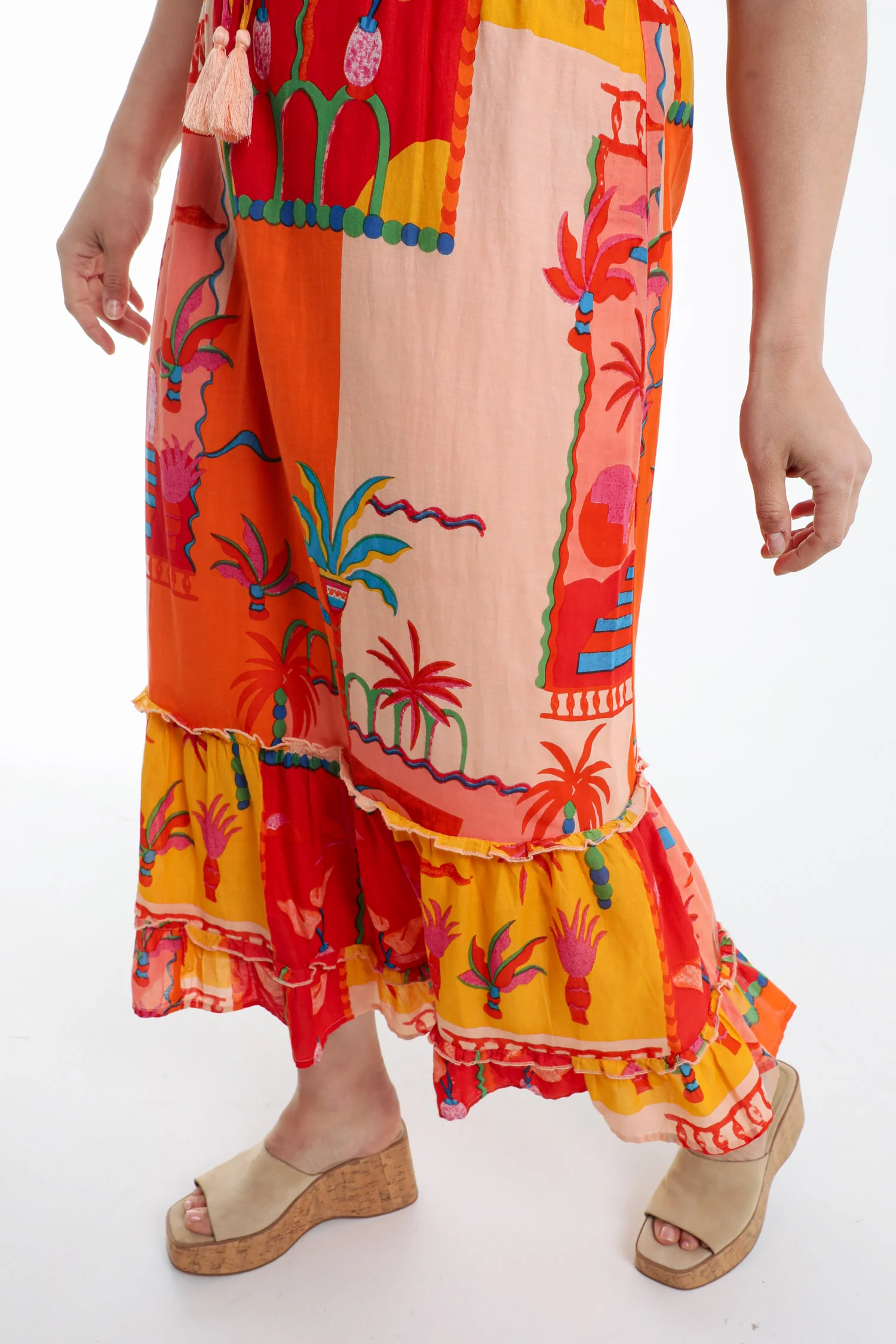 Jupe en coton imprimé patch tropical - Image 5