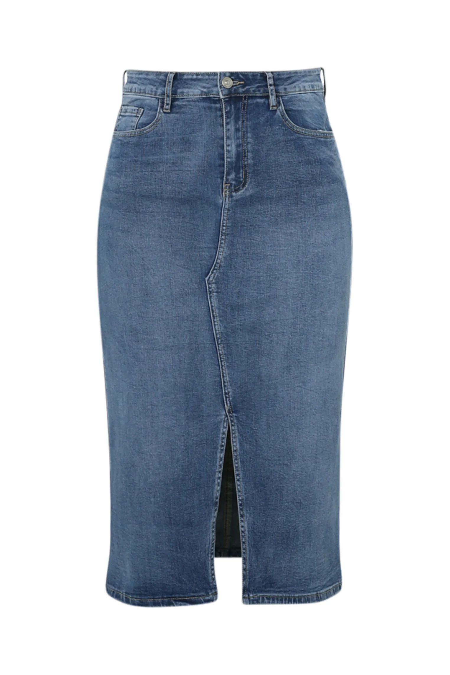 Jupe en jeans avec fente - Image 10