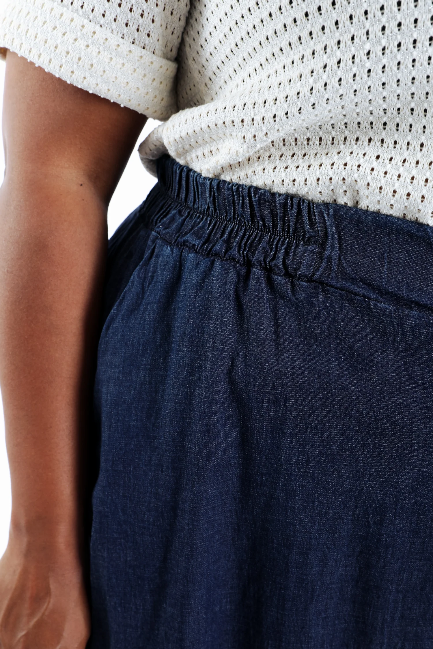 Jupe longue en jeans souple - Image 6